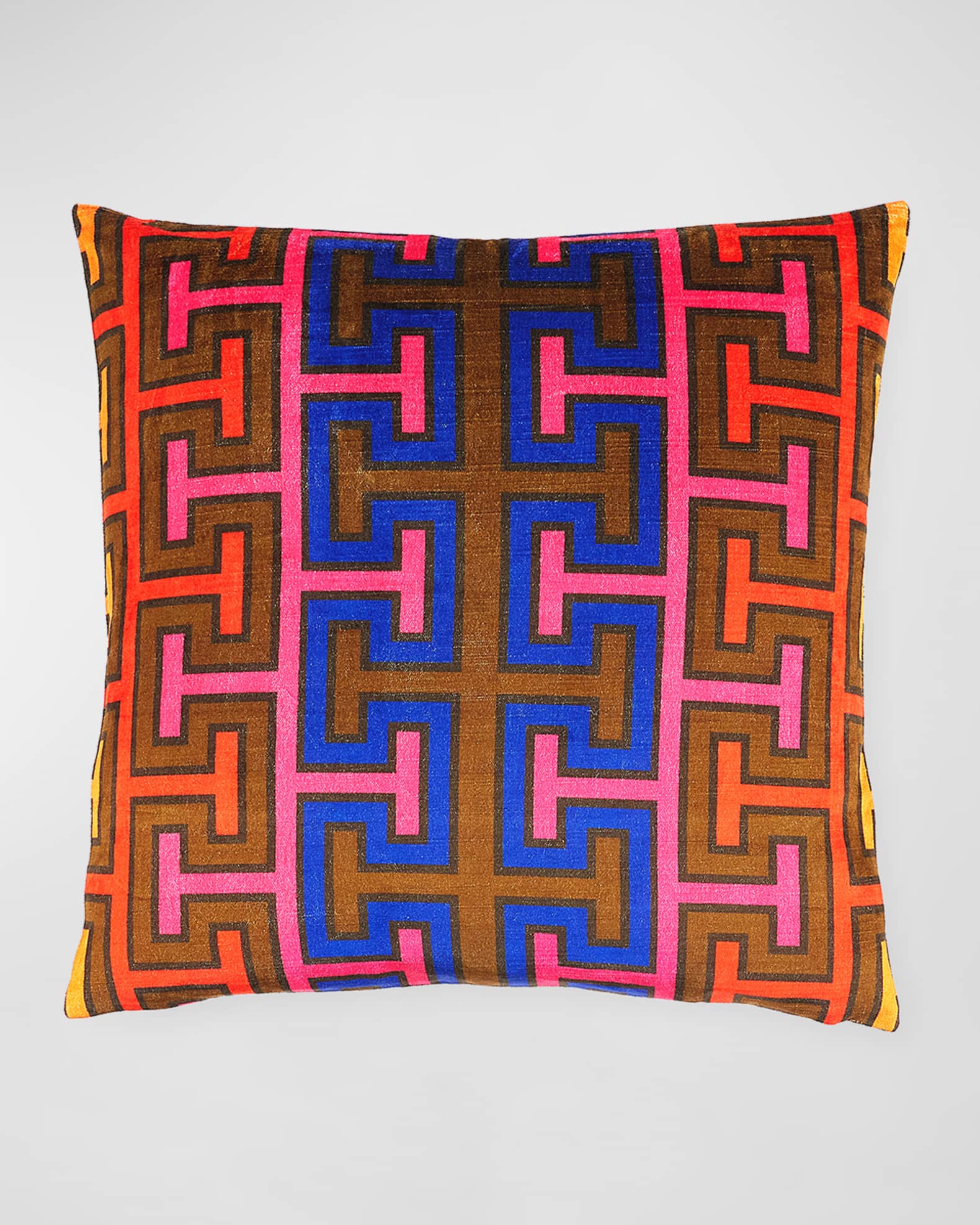 Jonathan Adler Madrid Lattice Key Pillow, 20"Sq. Horchow