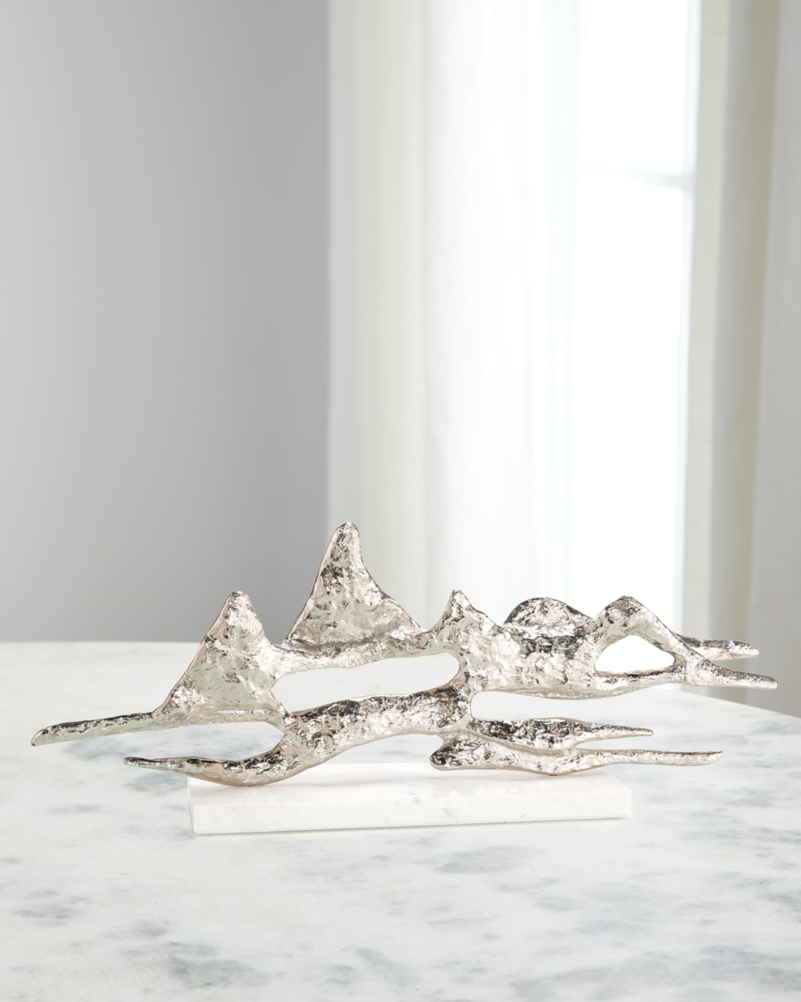 John-Richard Collection Landscape Nickle Finish Sculpture