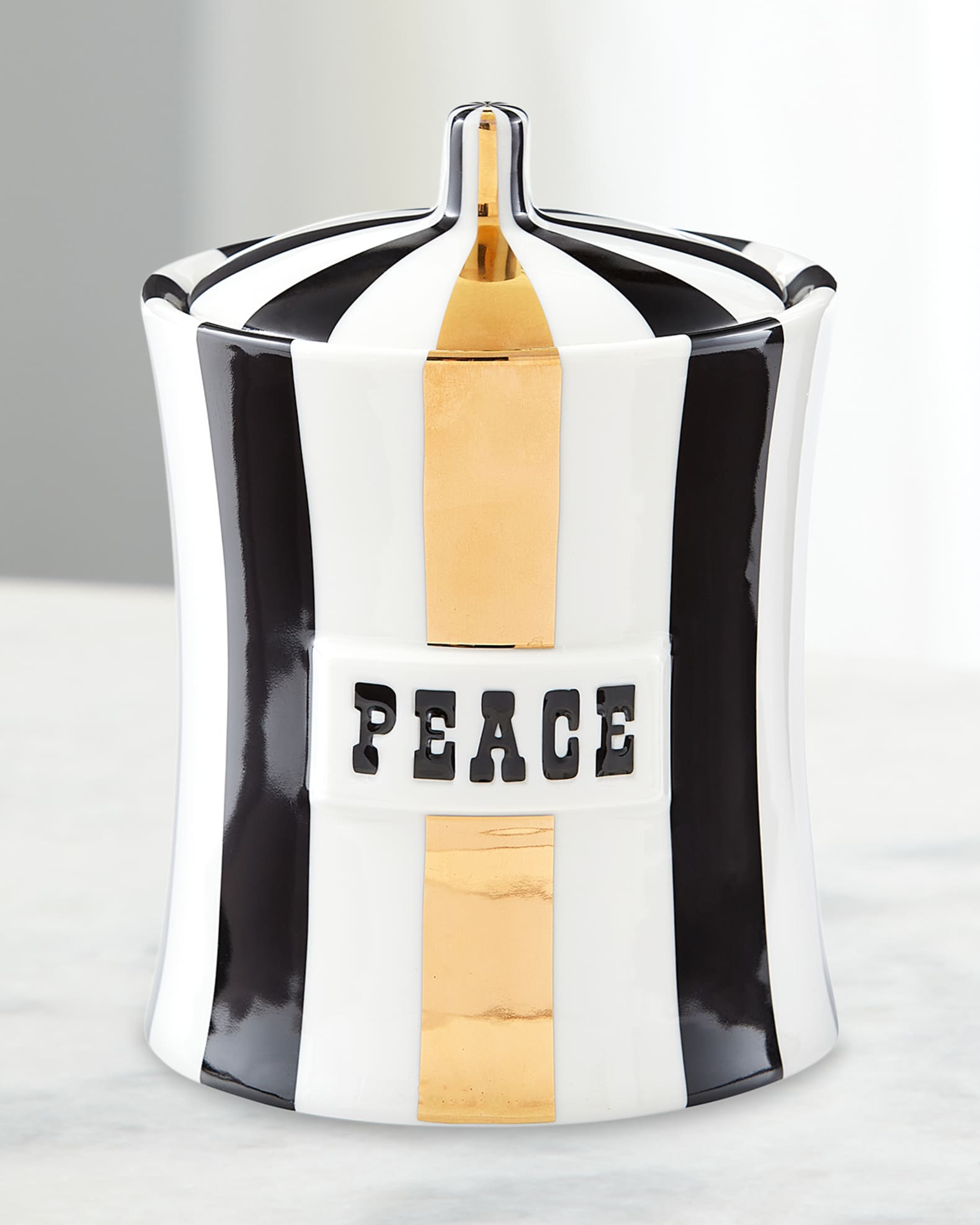 Jonathan Adler Vice Gilded Peace Canister | Horchow