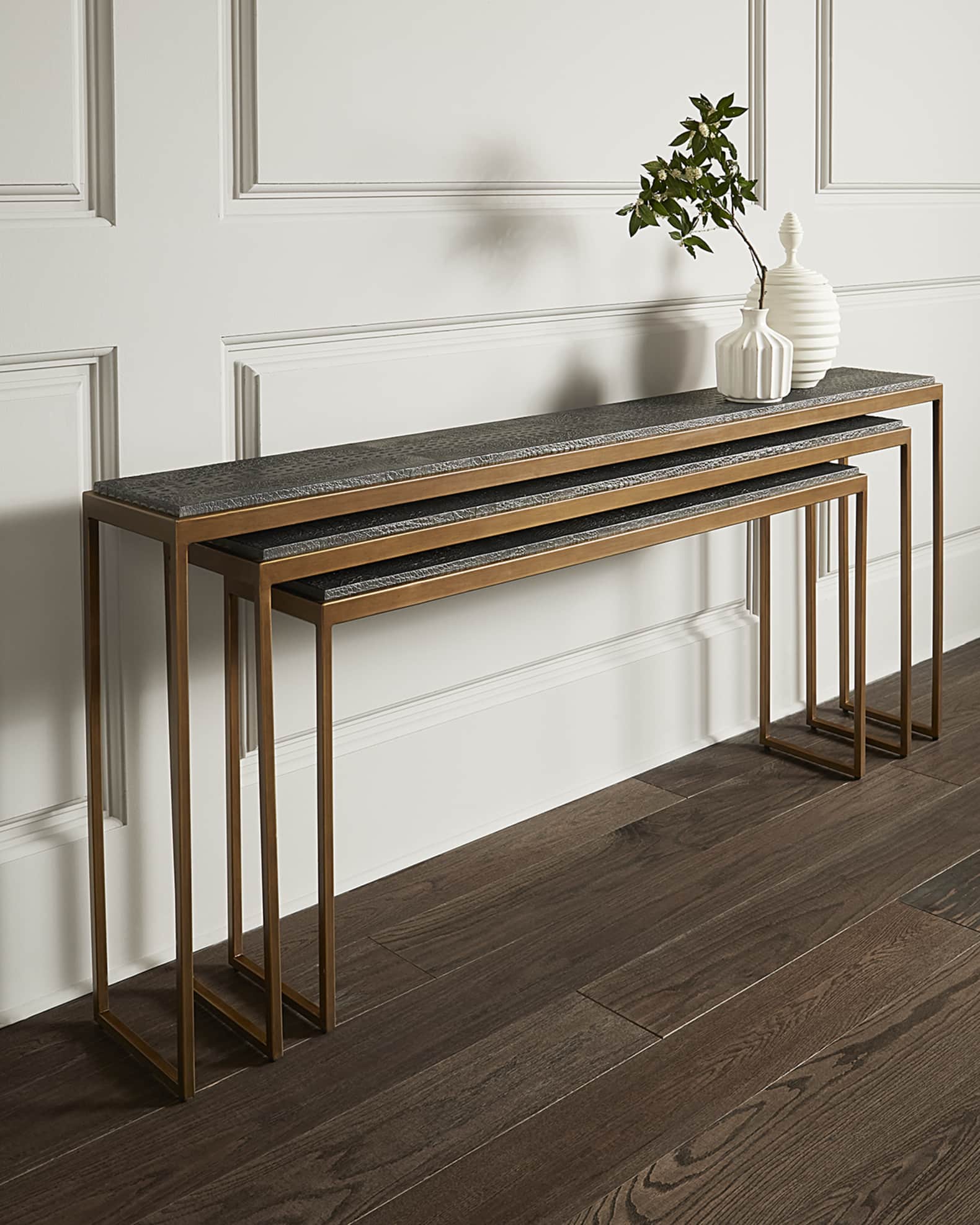 John-Richard Collection Greystoke Nesting Console Tables, Set of 3 ...