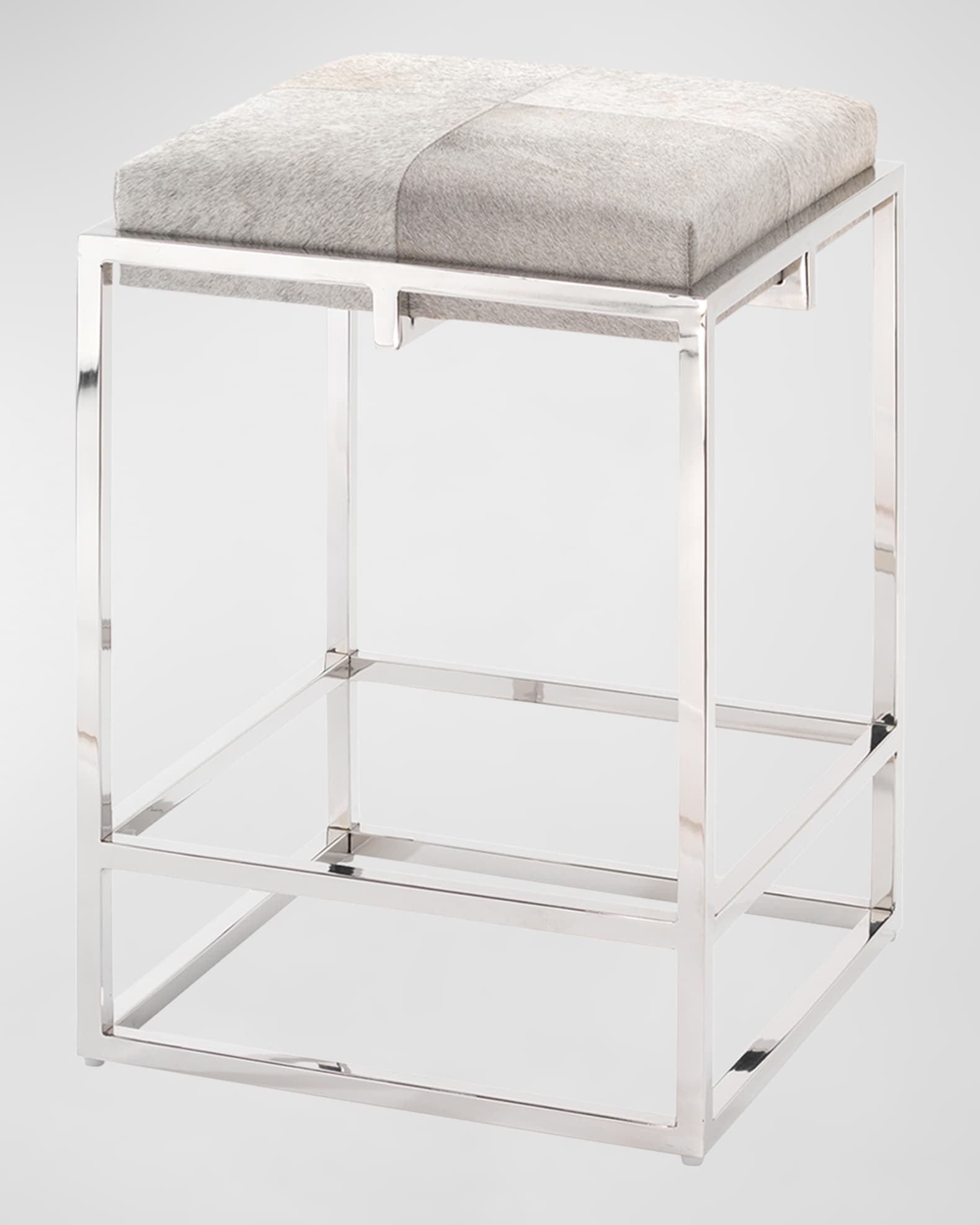 Jamie Young Shelby Hairhide Counter Stool 27"