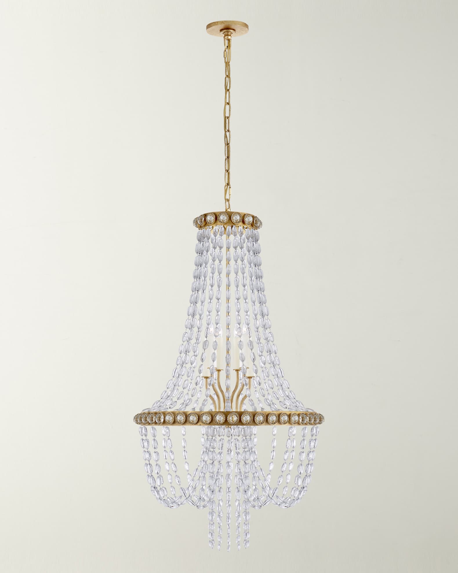 Visual Comfort Signature Navona Medium Basket Chandelier By Julie Neill