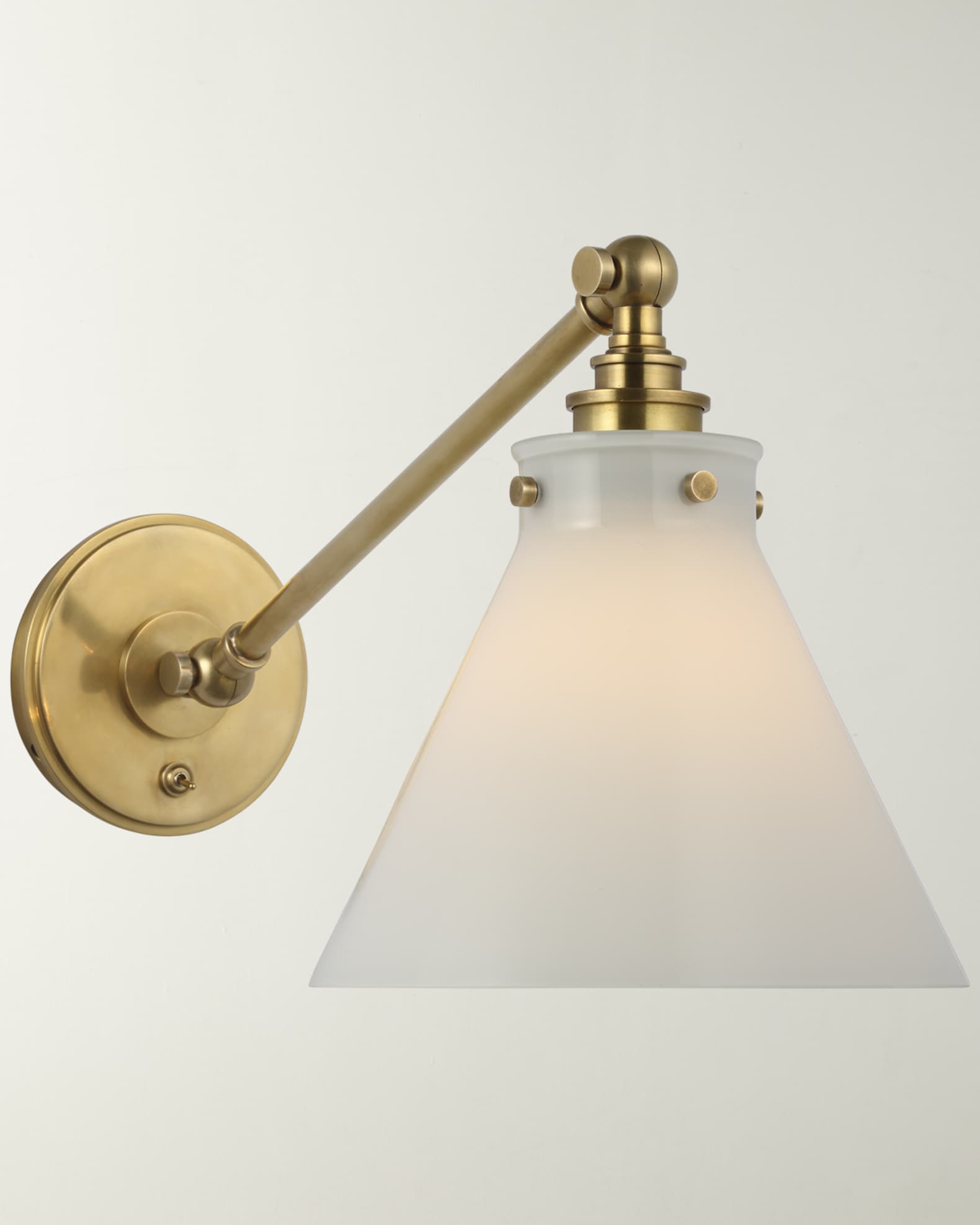 Brass library sconce online
