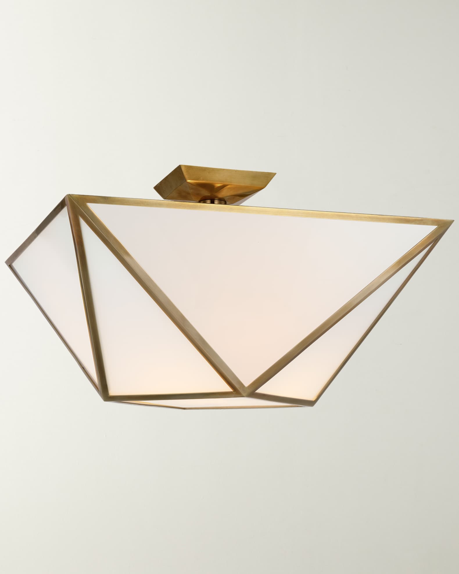 Visual Comfort Signature Lorino Large Semi-Flush Mount By Julie Neill