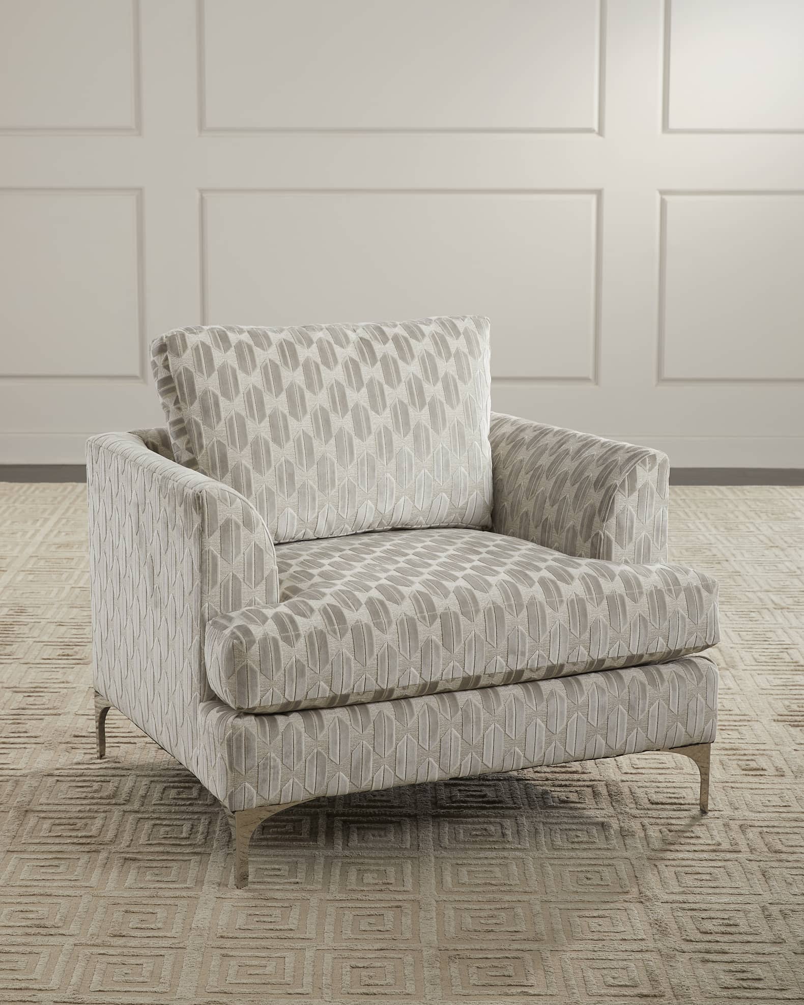 Patterned oversized chair store