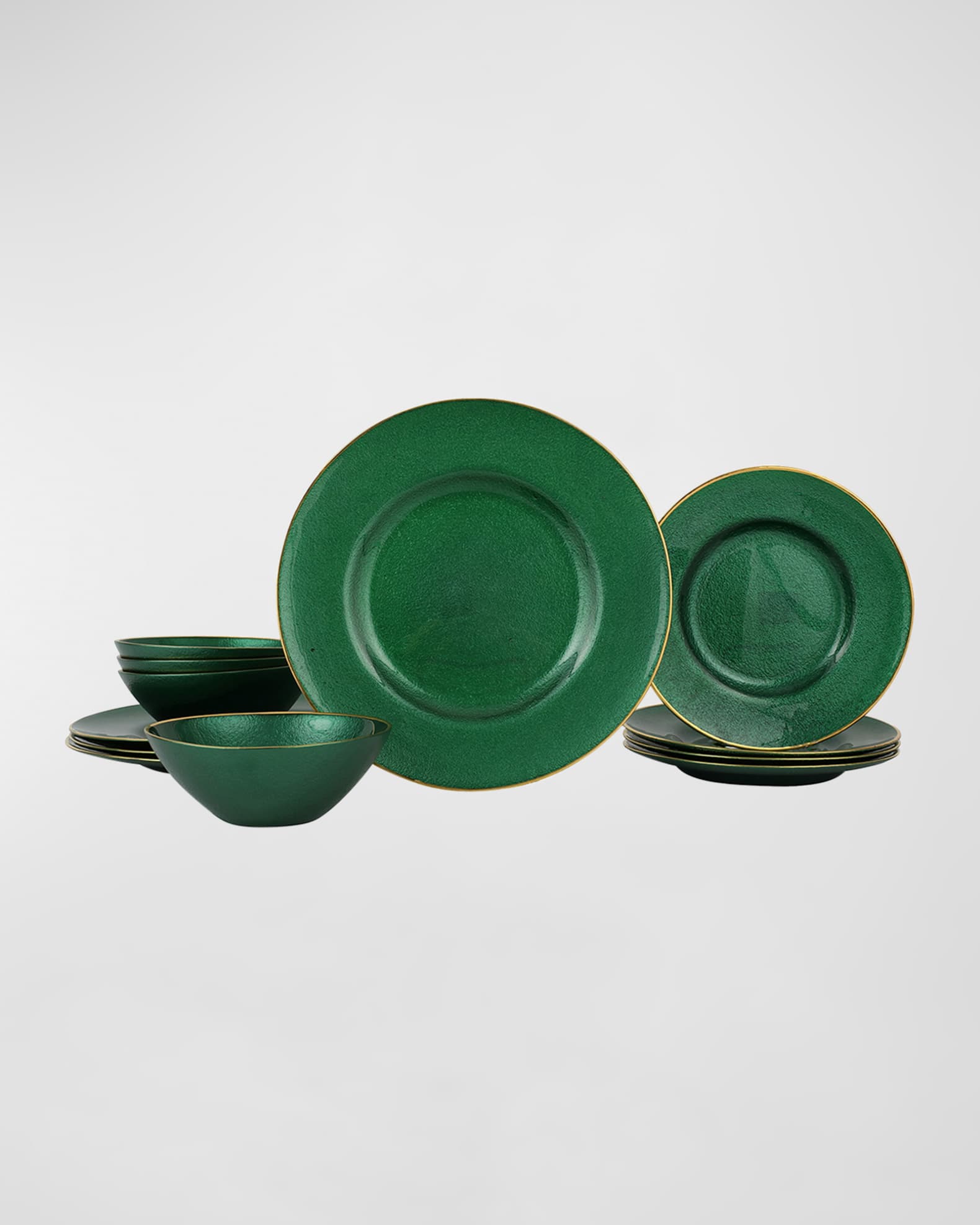 Emerald green dinnerware top