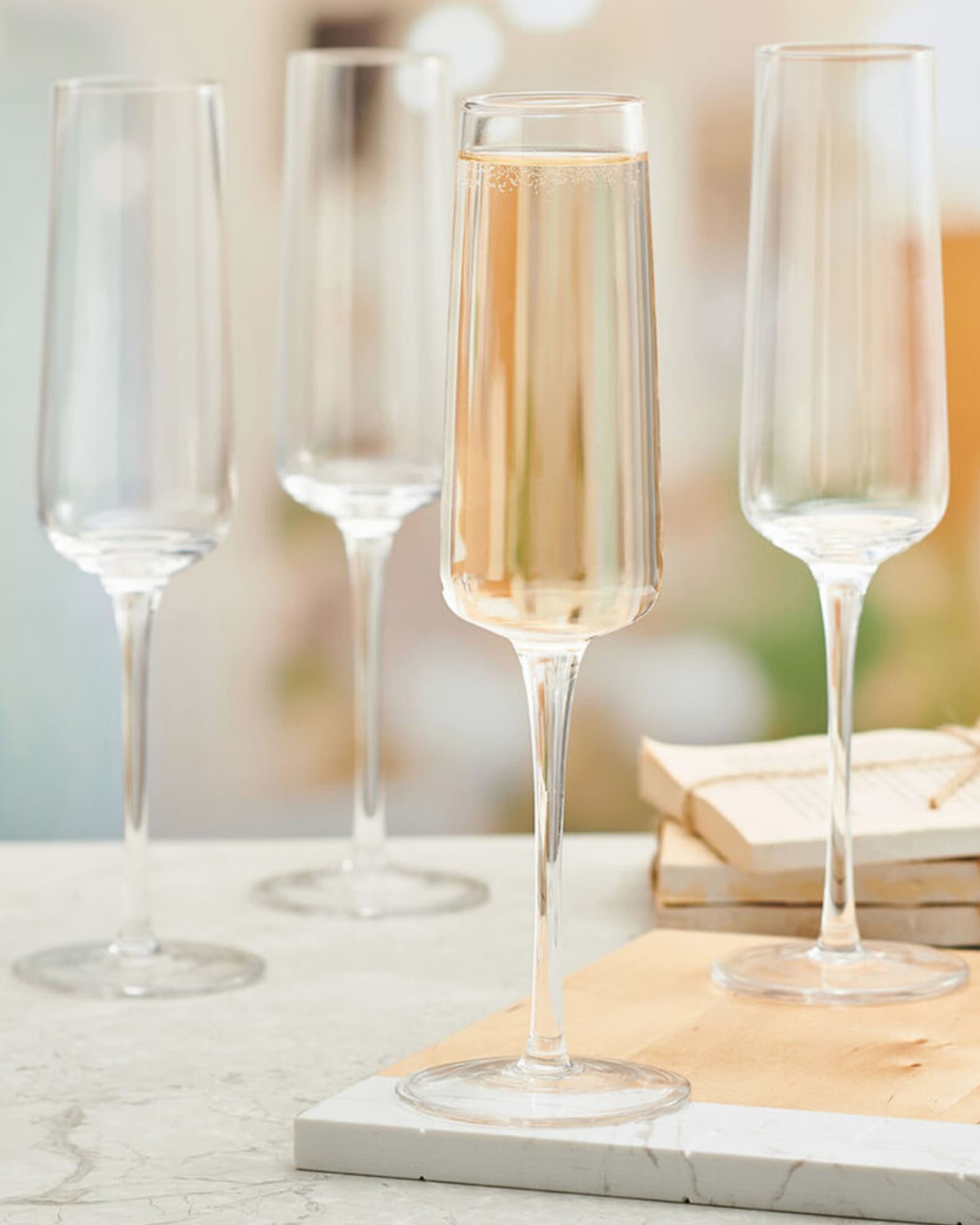 Mikasa Cora 8 oz. Champagne Flutes Set of 4 Horchow