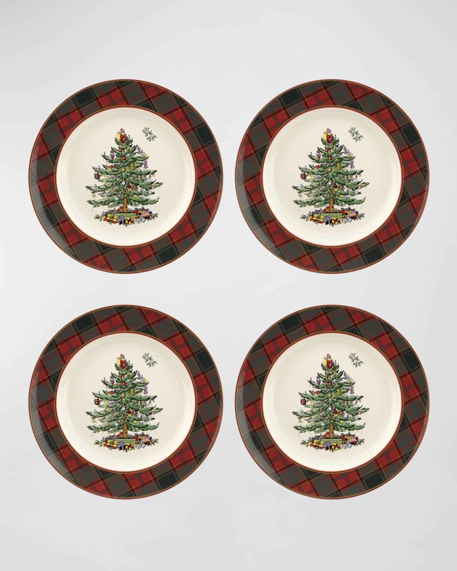 Tartan dinner set cheap