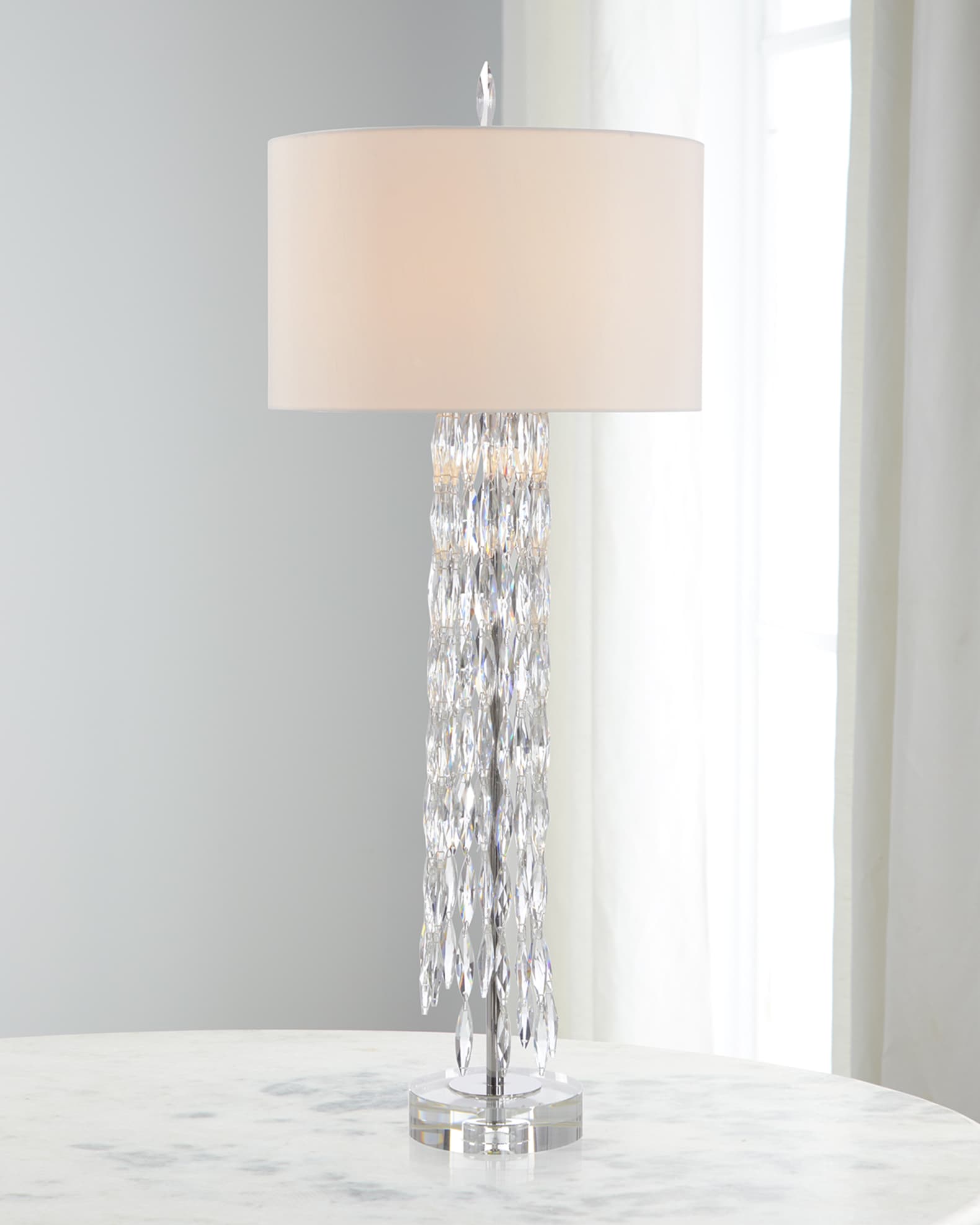 Crystal waterfall floor lamp outlet