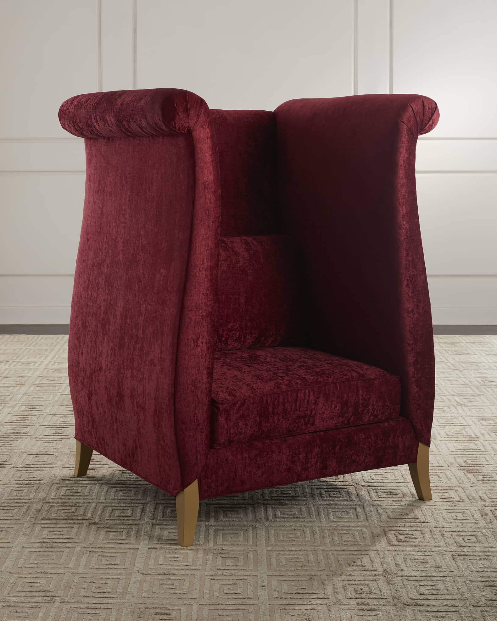 Red oversized chair hot sale
