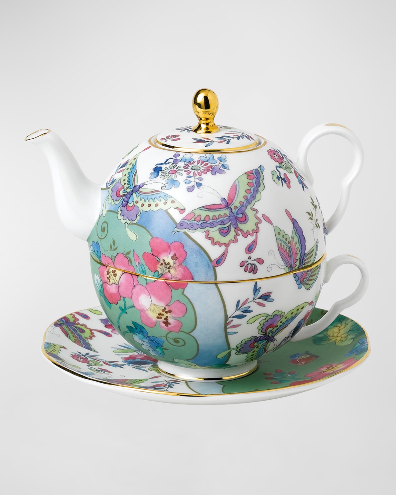Wedgwood Butterfly Bloom Tea For One Teapot