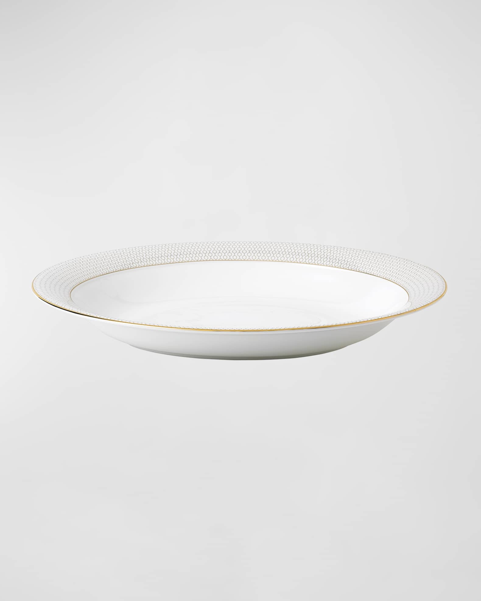 Wedgwood Gio Gold Oval Serving Bowl Horchow