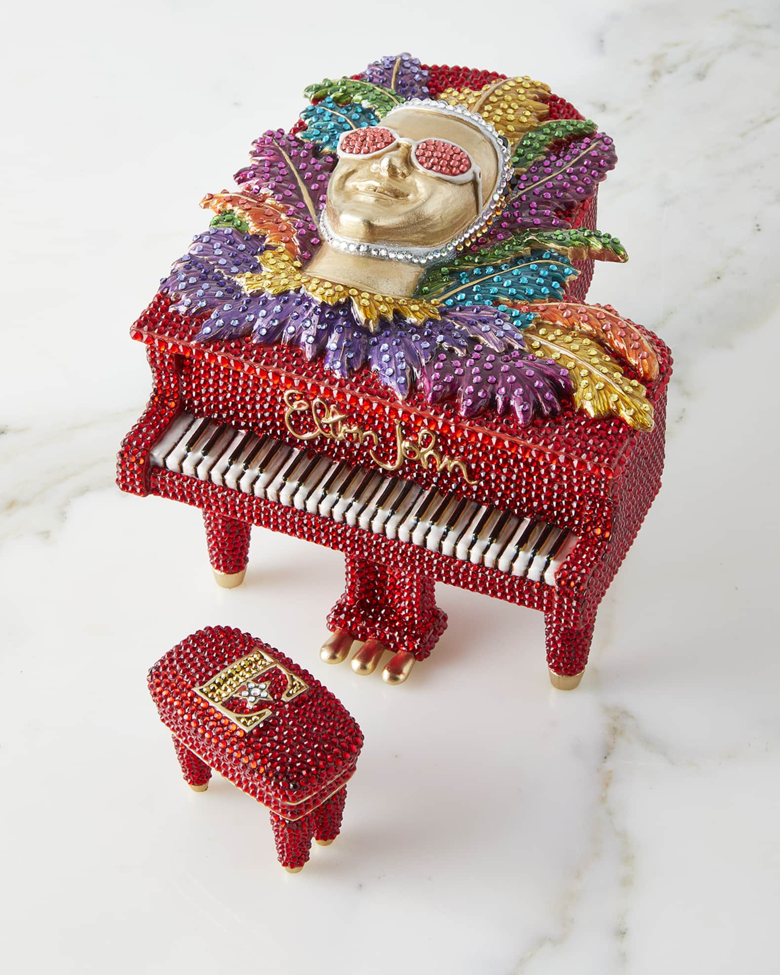 Jay Strongwater Elton John Piano Box 