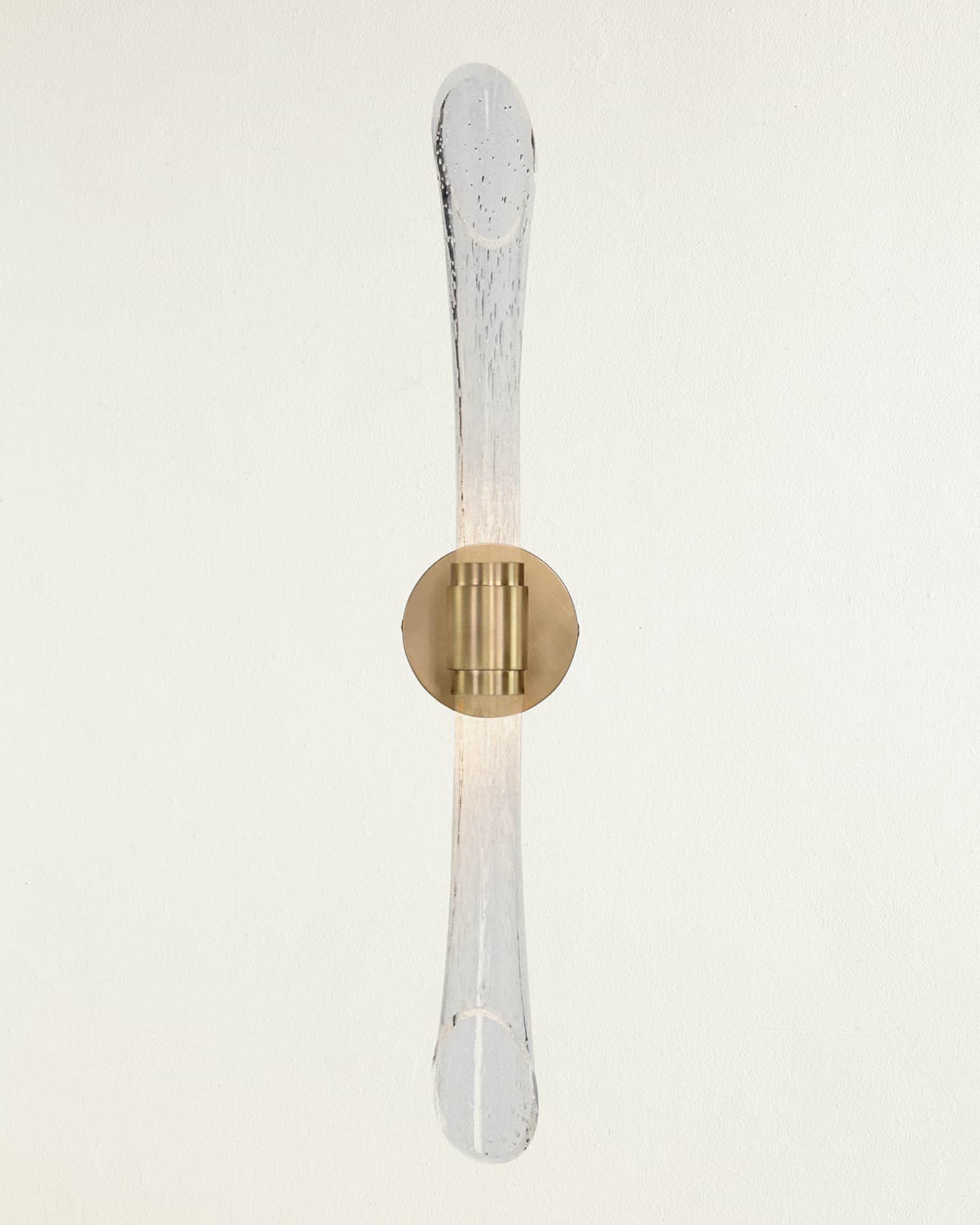 Seeded glass wall sconce 2025
