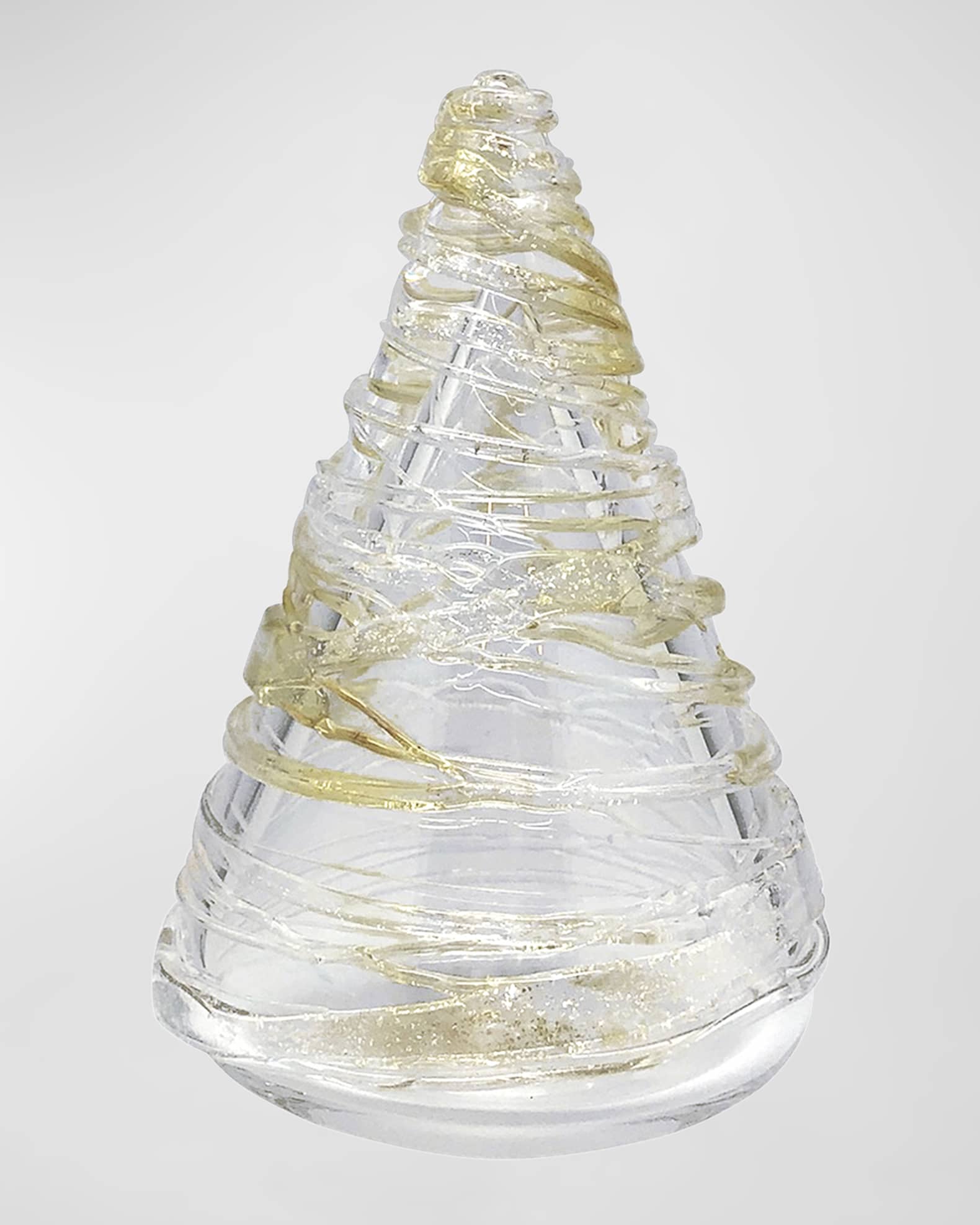 Mariposa Small Swirl Glass Christmas Tabletop Tree Horchow
