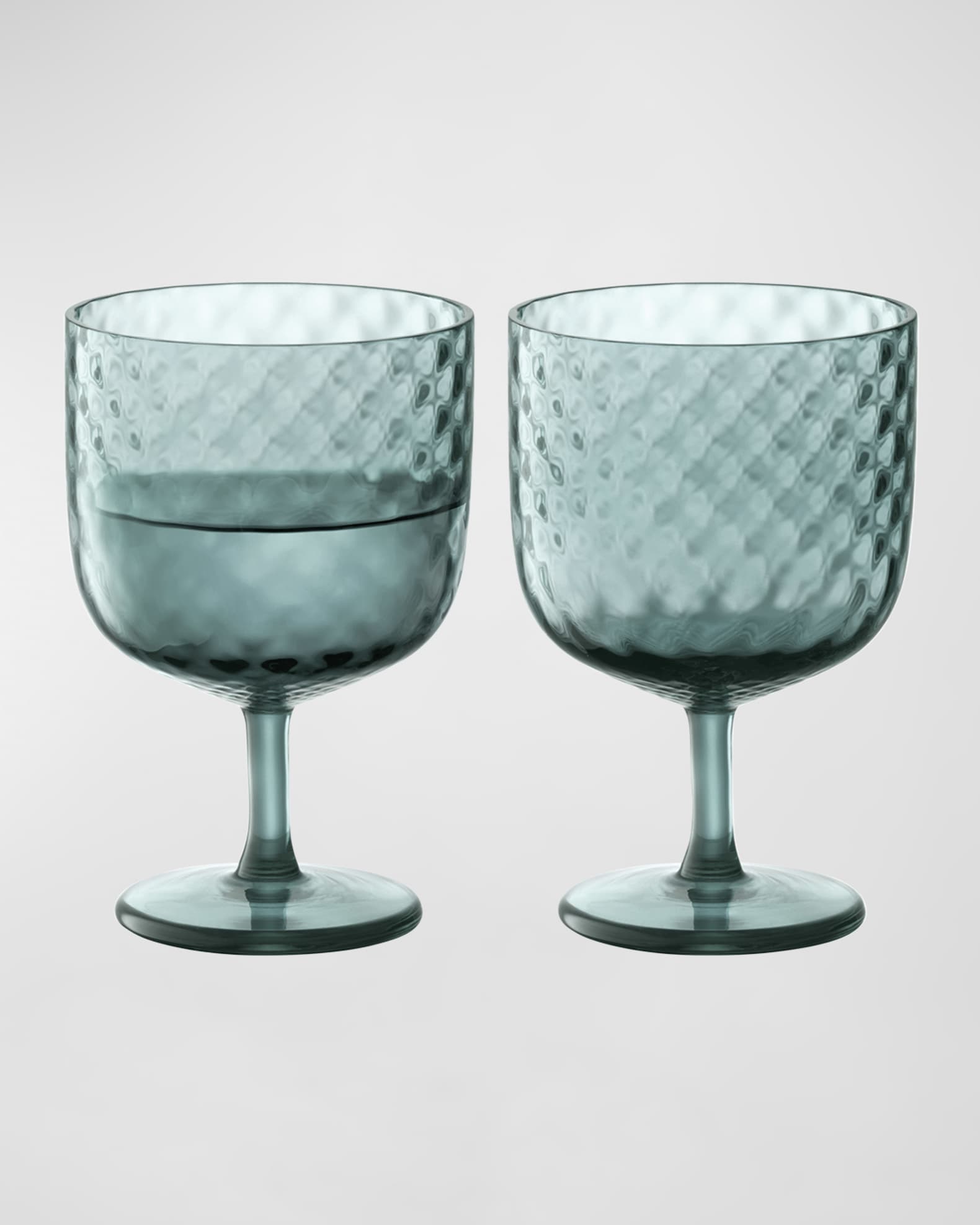 LSA Dapple Wine Glass, Set of 2 - Blue