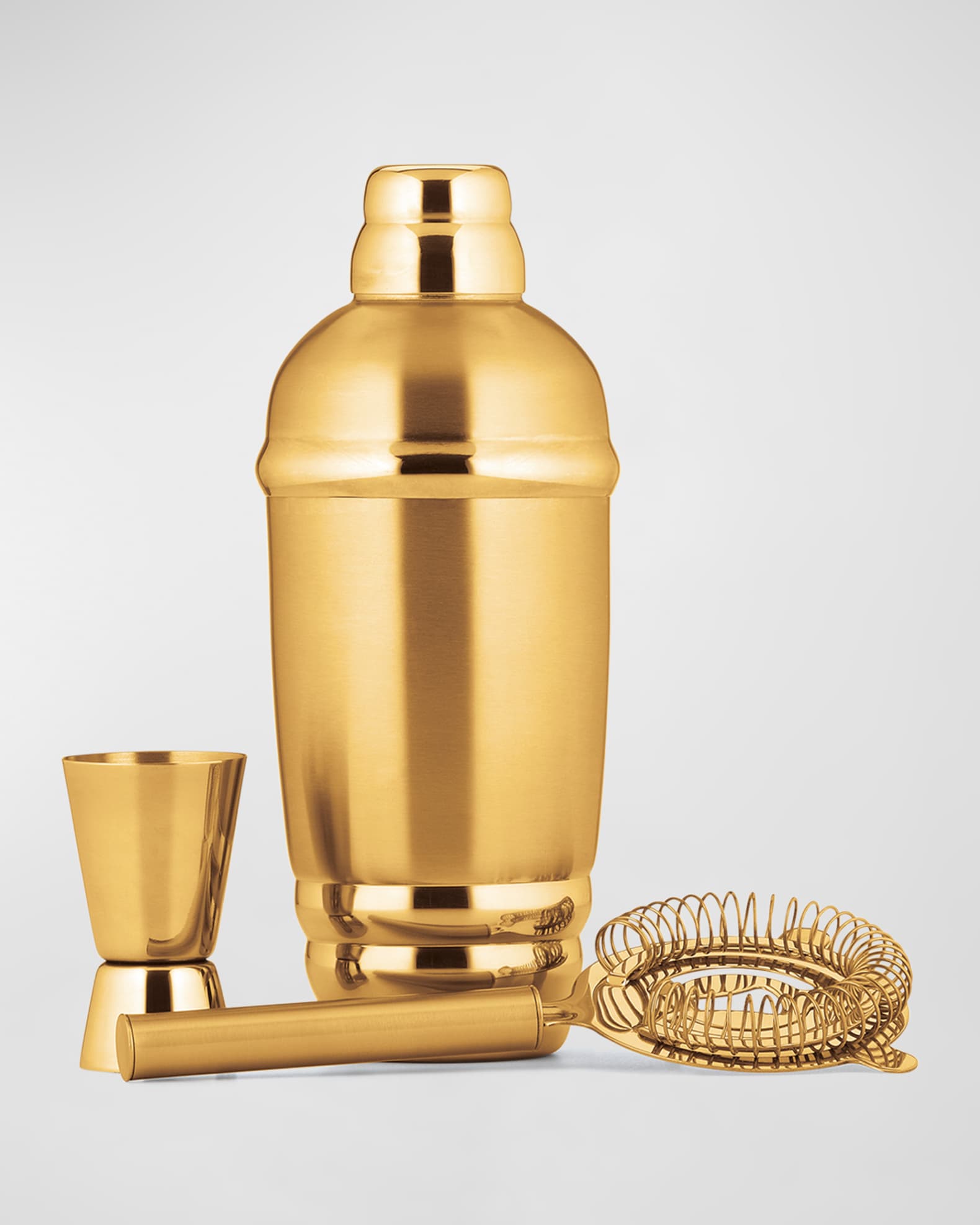 Lenox Tuscany Classics Shaker Per Cocktail In Acciaio 18/10 – Con Jigger E Colino, Finitura Oro Metallizzato - copertina