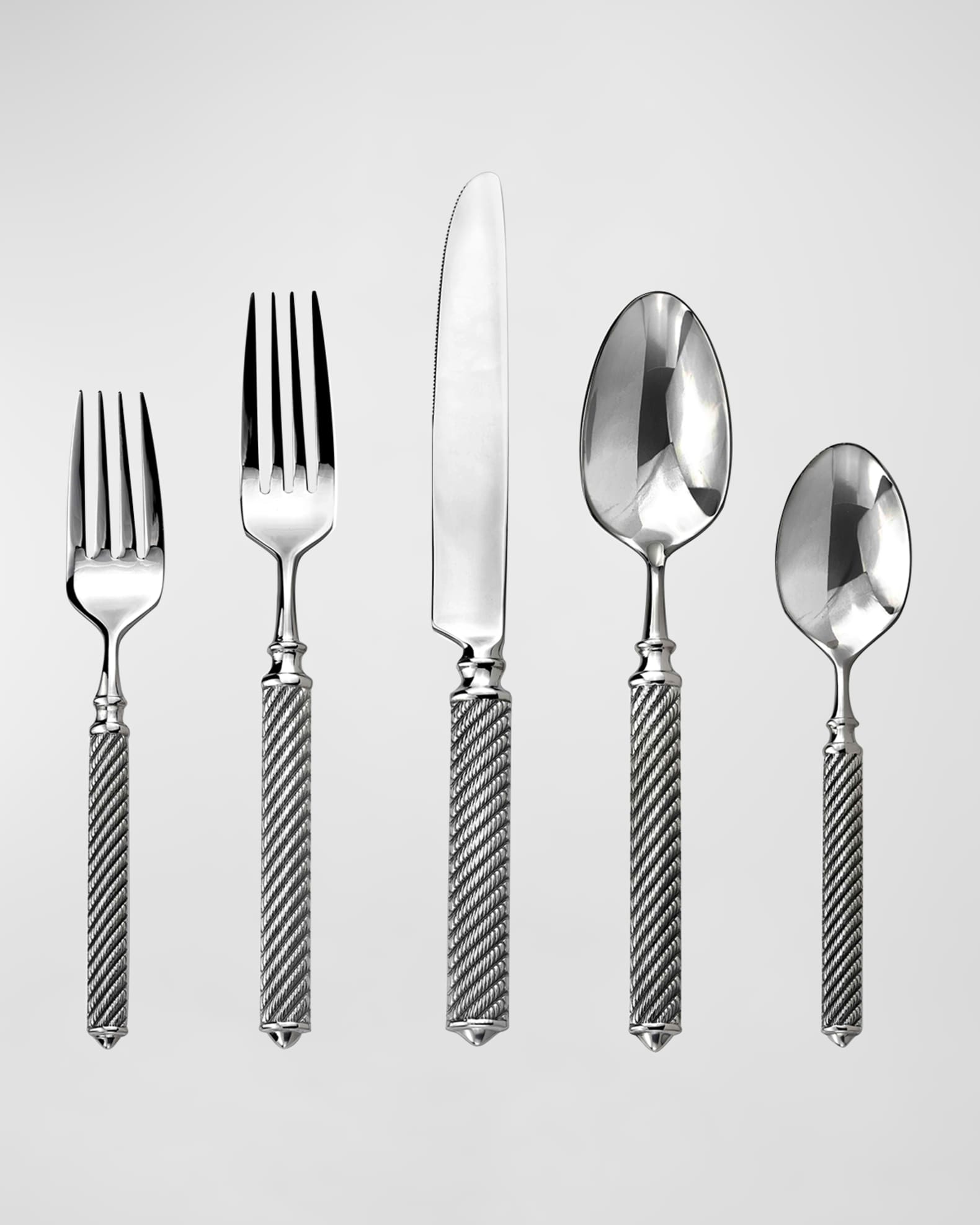 Ricci Silversmith Torsade Mirror 20 Piece Flatware Set Horchow