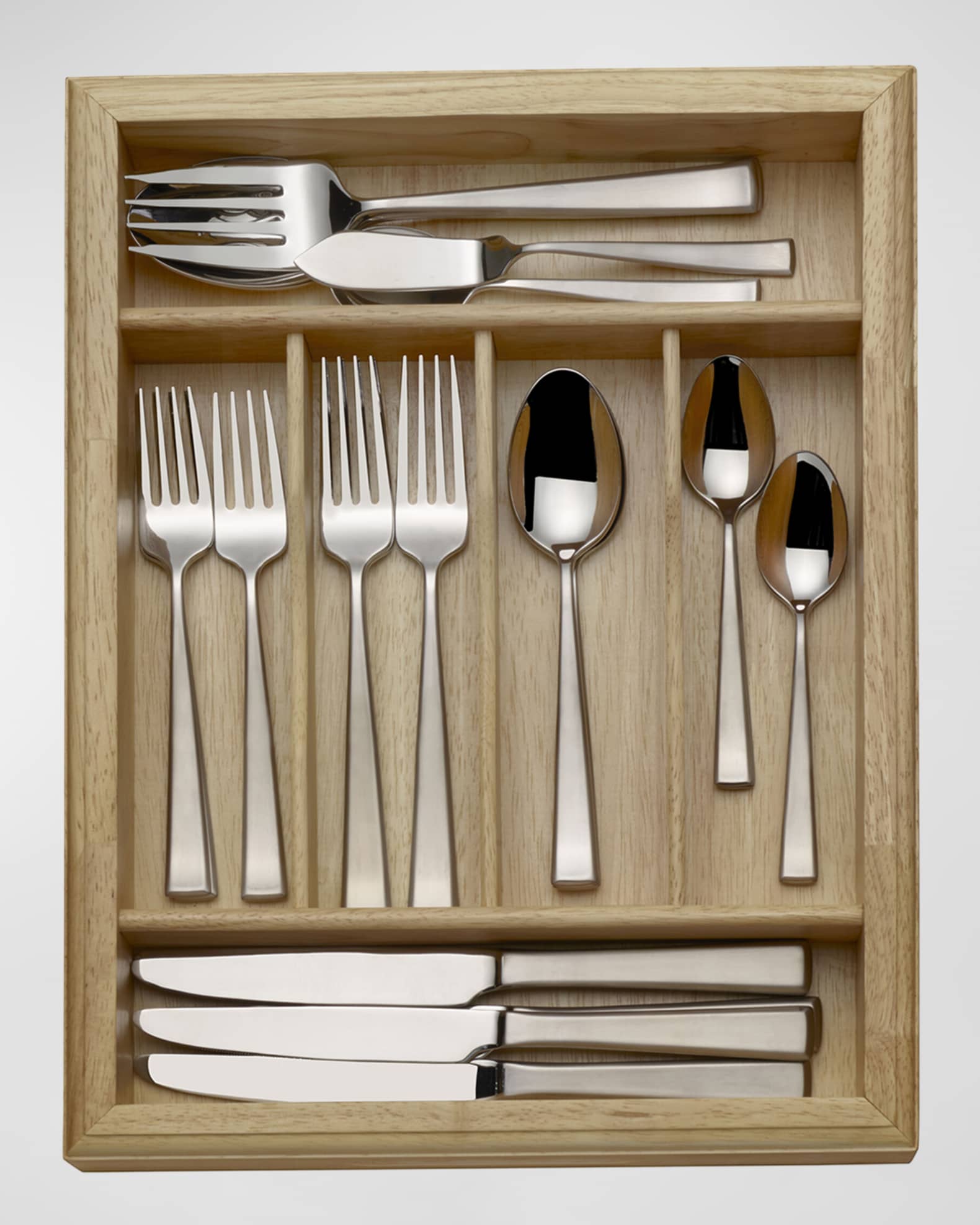 Mikasa Essex Satin 65Piece Flatware Set With Caddy Horchow
