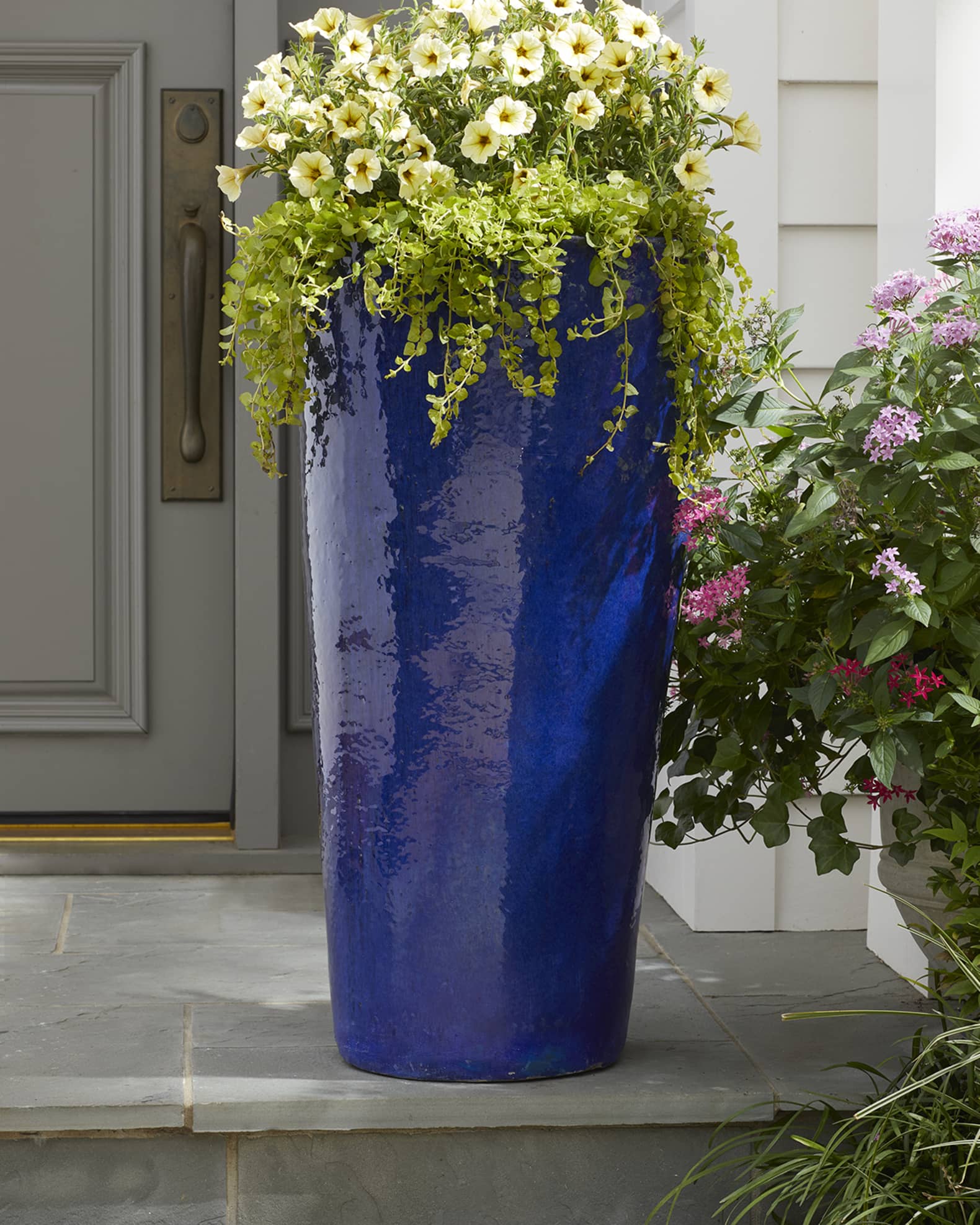 Tall outdoor planters top