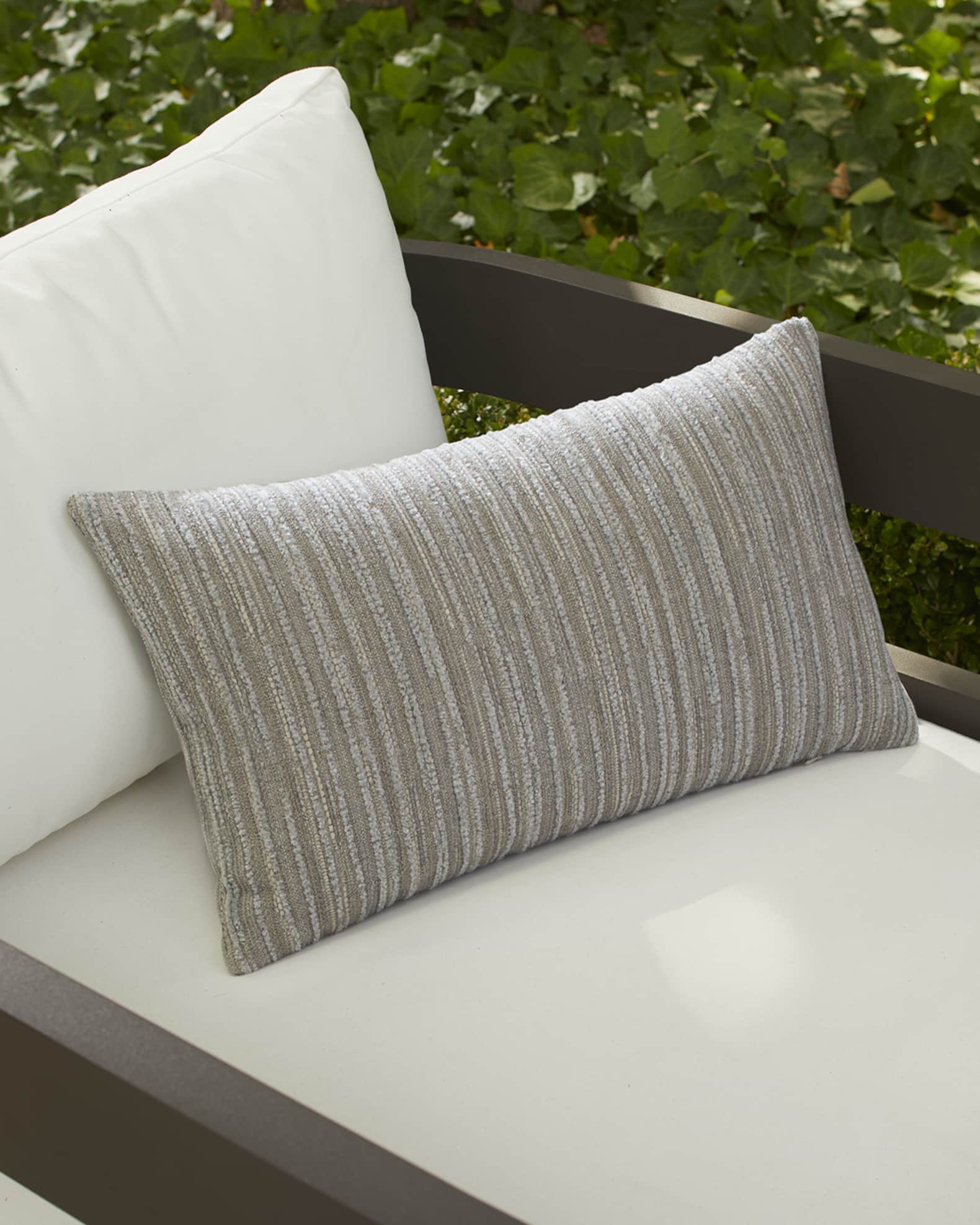 Elaine Smith Luxe Stripe Outdoor Lumbar Pillow Horchow