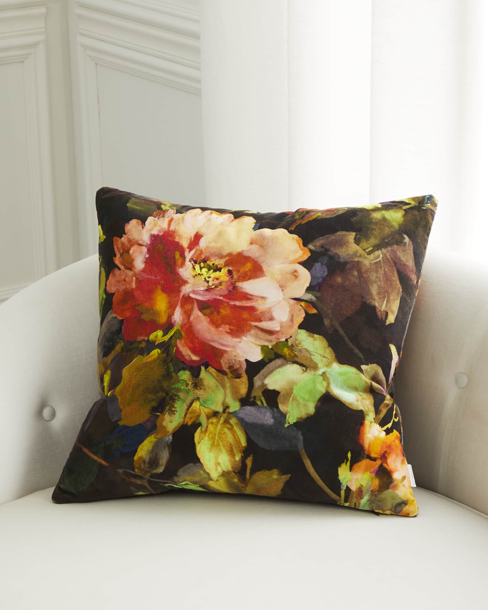 Designers Guild Gertrude Rose Chestnut Pillow Horchow