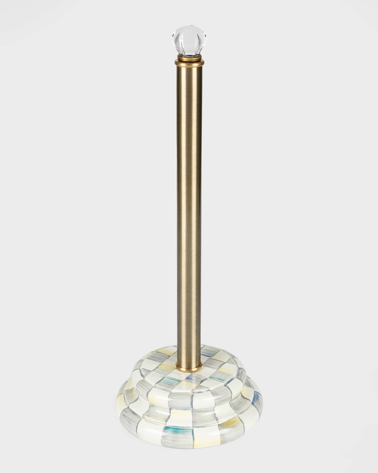 Mackenzie childs royal check paper towel holder shop