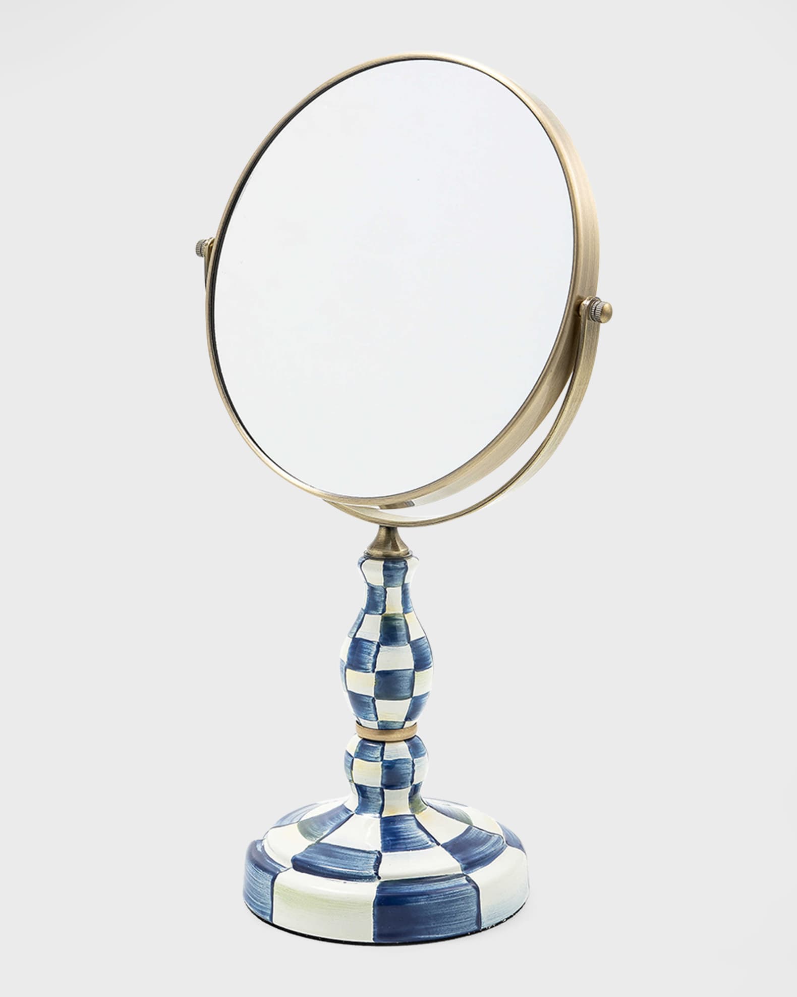 MacKenzieChilds Royal Check Enamel Vanity Mirror Horchow