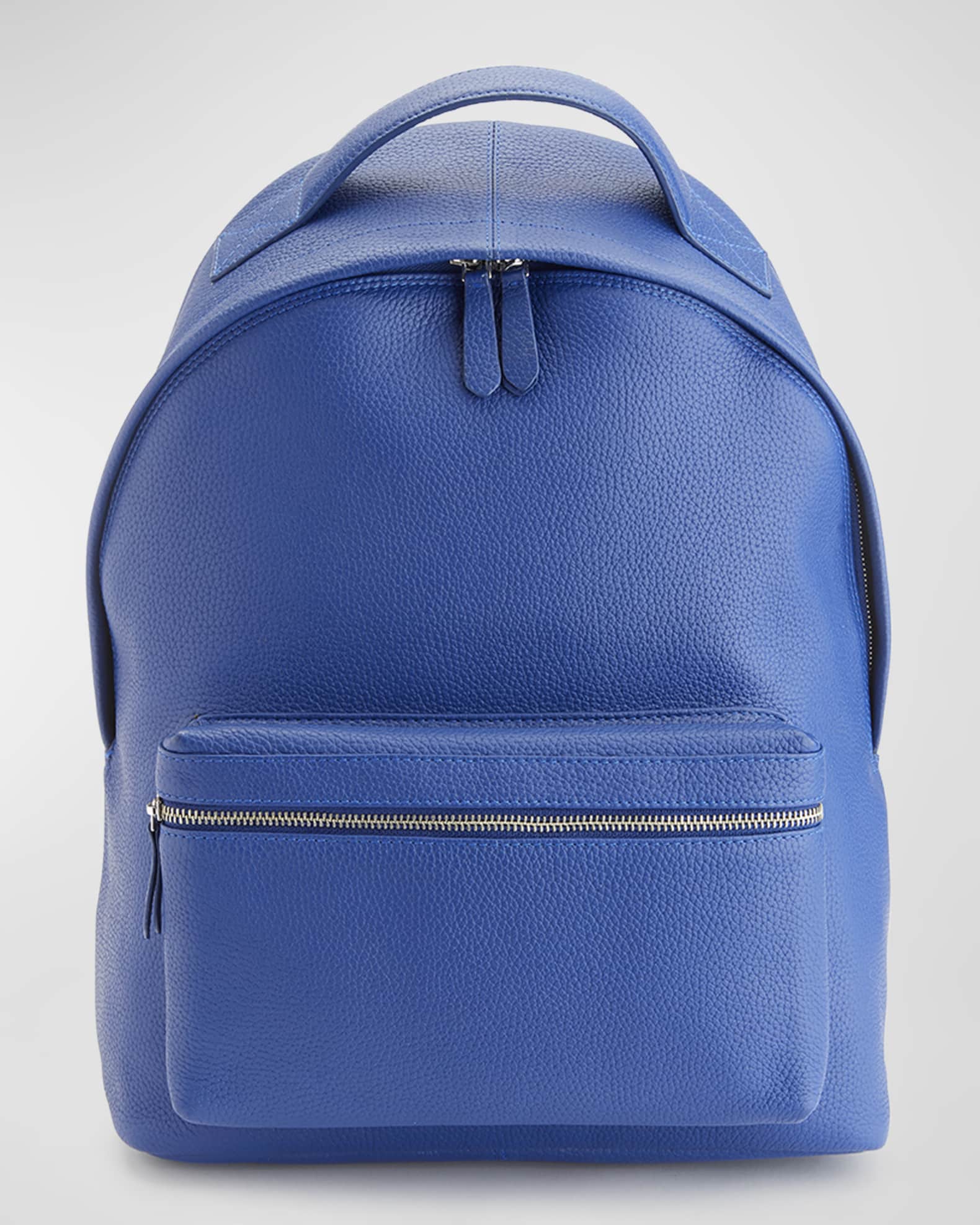 ROYCE New York Monogrammed Leather 13 Laptop Backpack