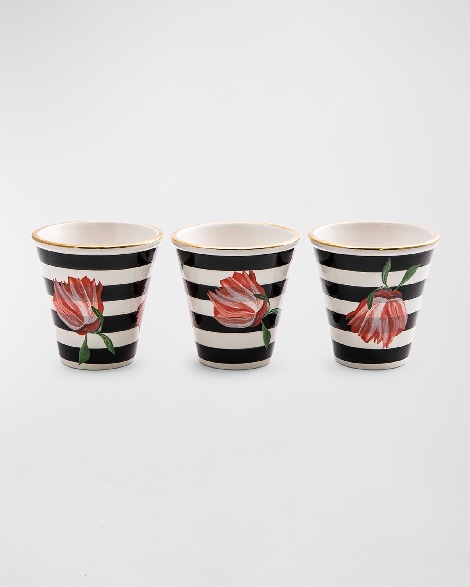MacKenzie-Childs Flower Show Pots, Set of 3 