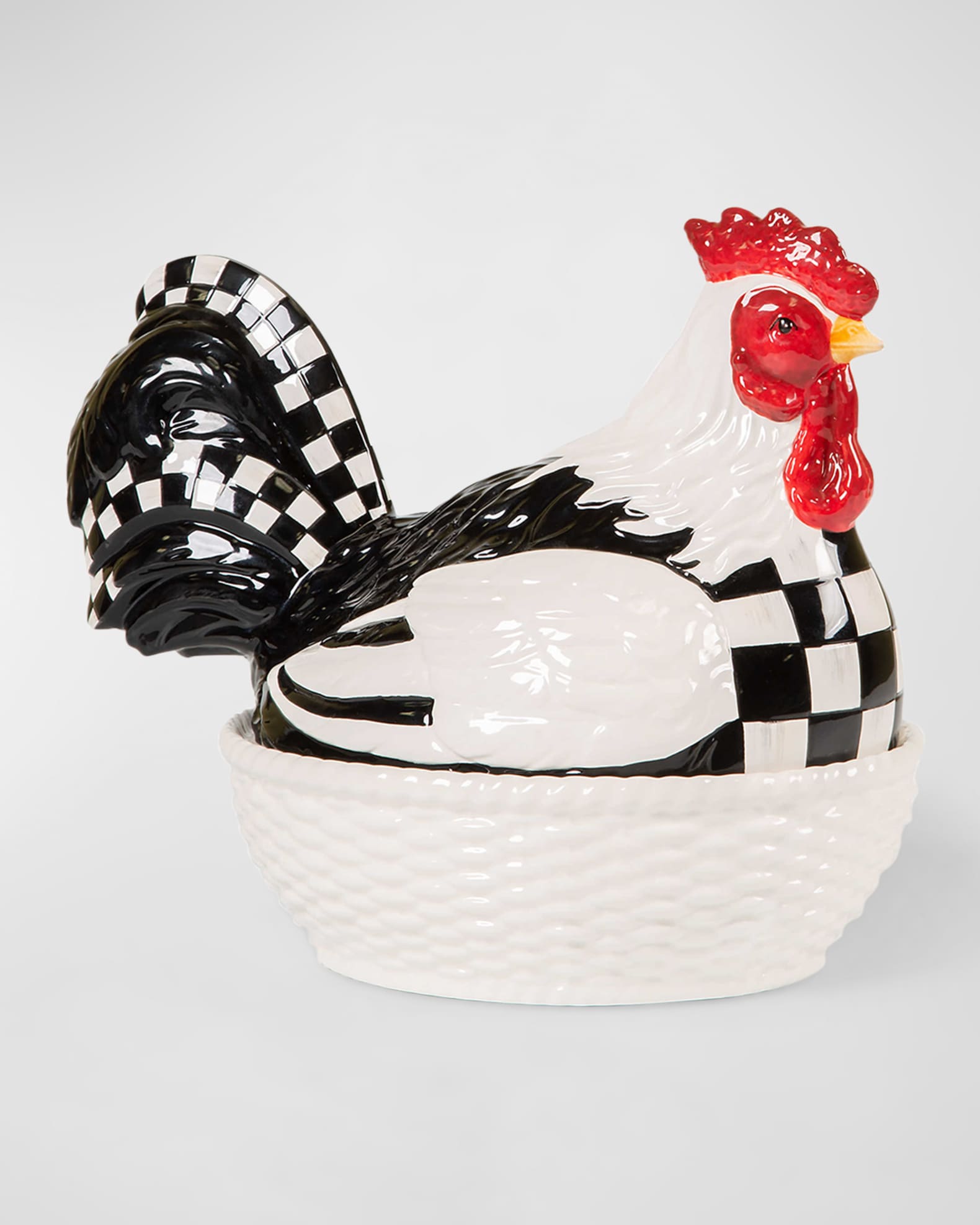 MacKenzieChilds Chicken in a Basket Casserole Dish Horchow