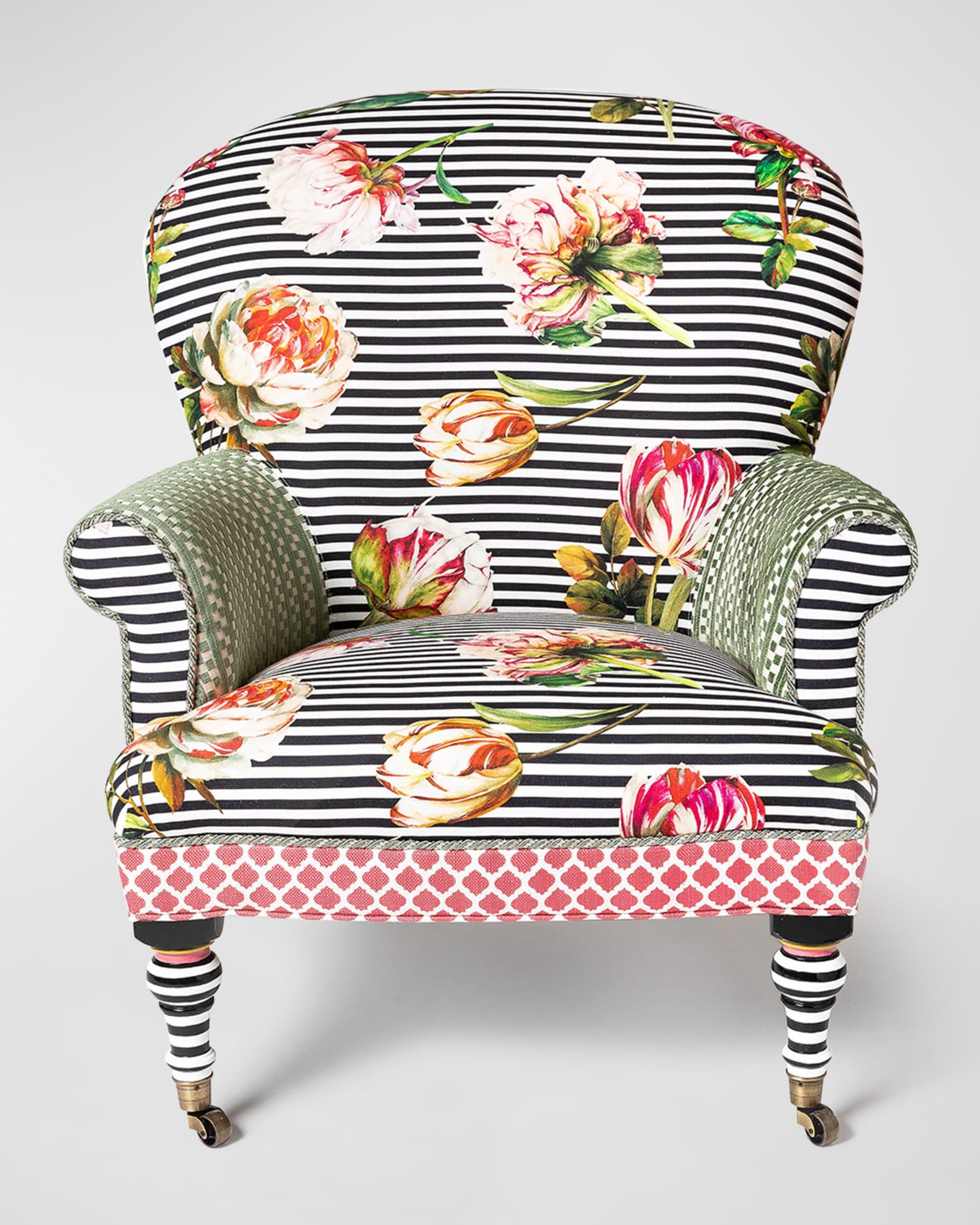 Flower accent chair sale
