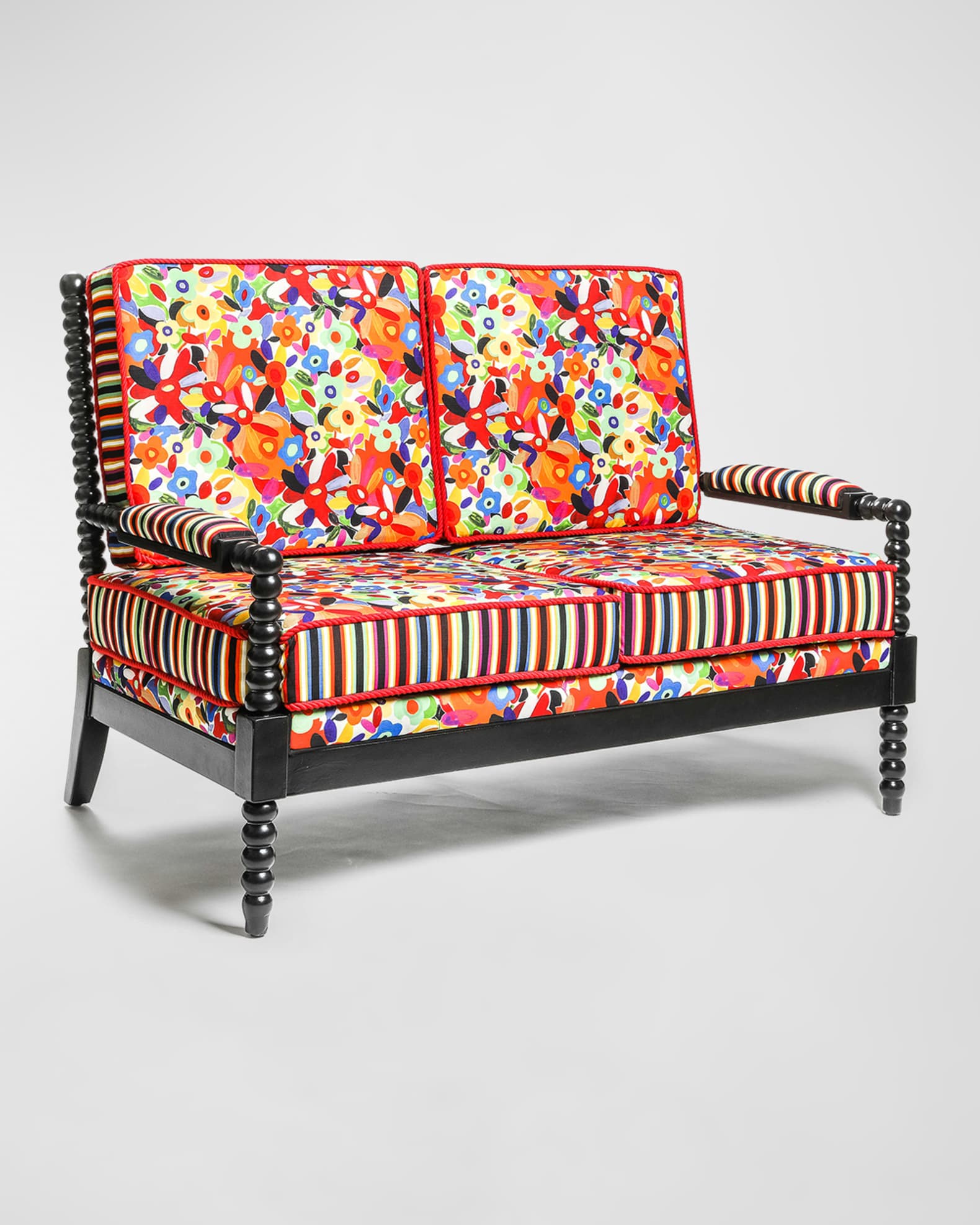 MacKenzieChilds Avant Garden Outdoor Settee Horchow