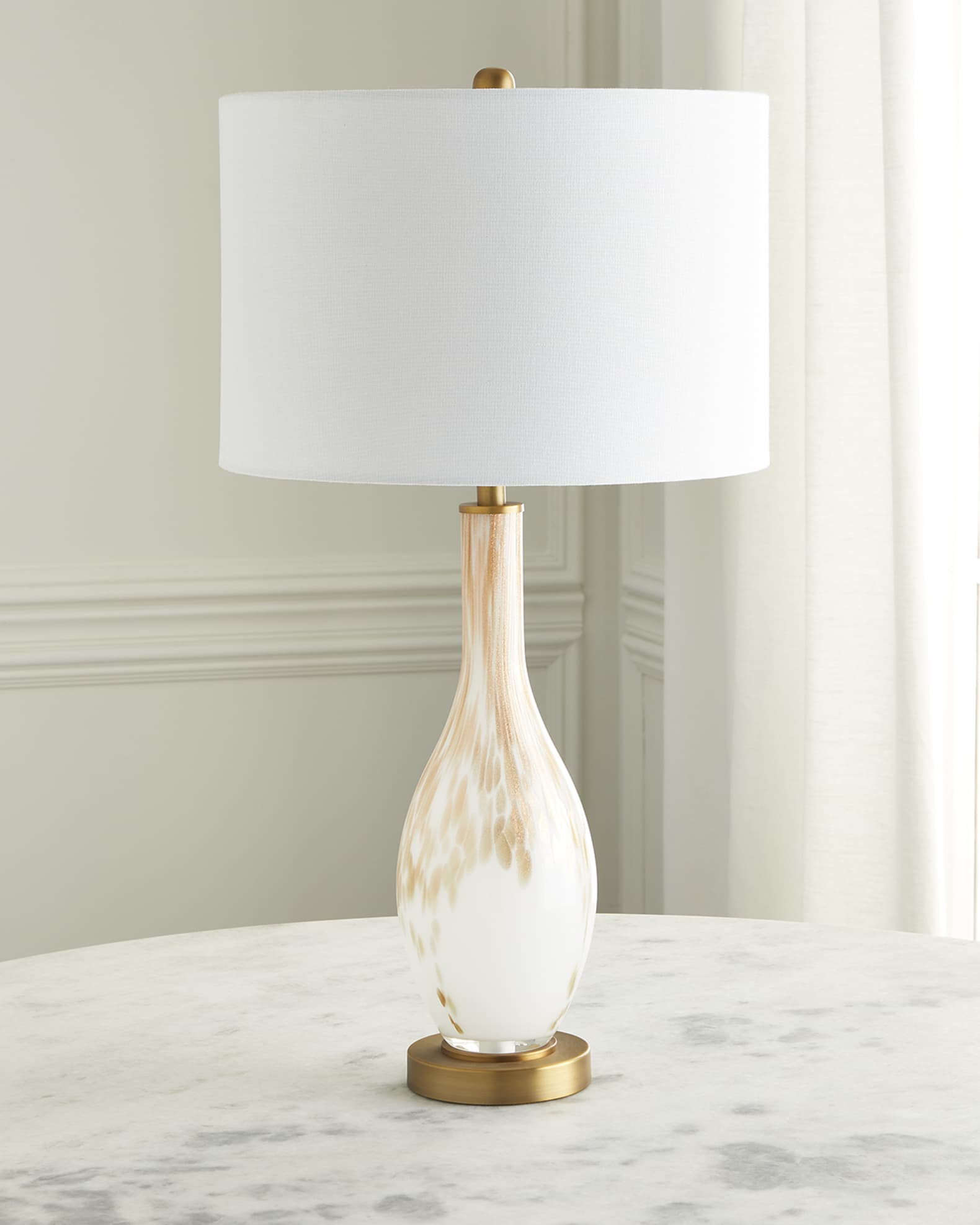 Blown glass lamp base deals