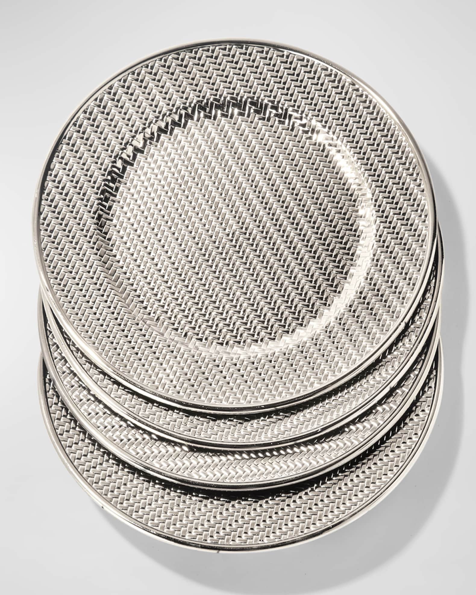 American Atelier Aubrey Electroplated Chargers, Set of 4