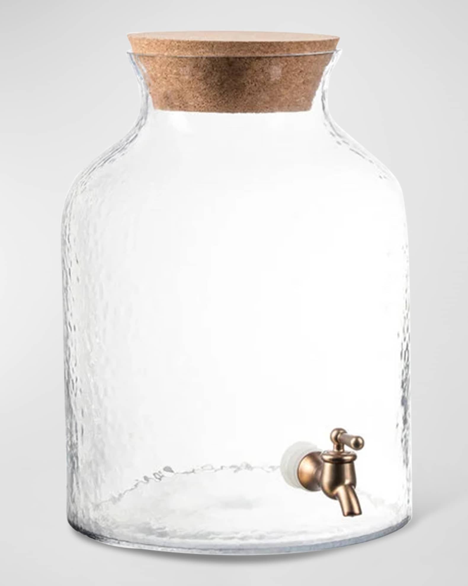 Glass Beverage Dispenser with Cork Top