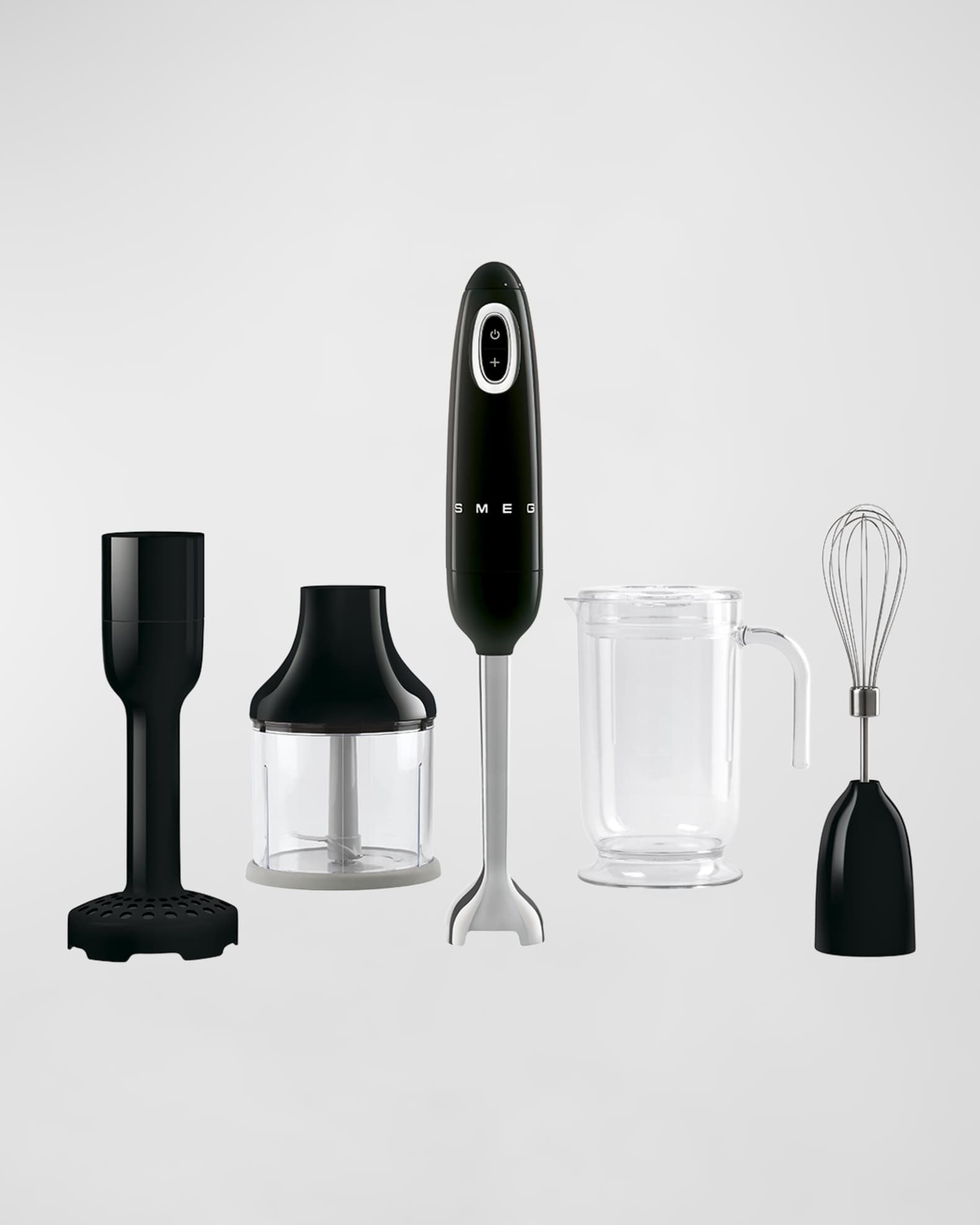 Smeg Hand Blender HBF22 With Accessories Black Horchow