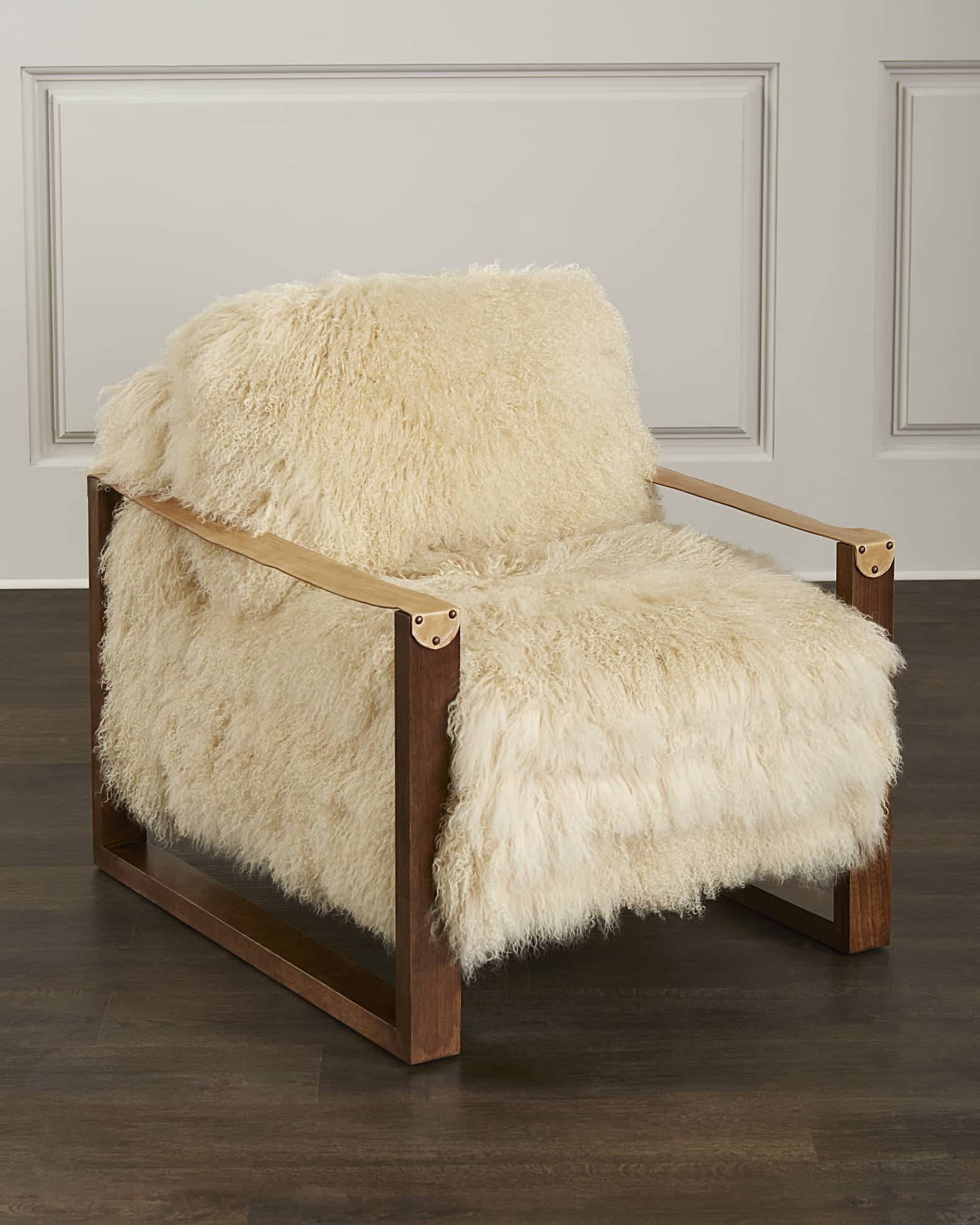 Sheepskin discount on chair