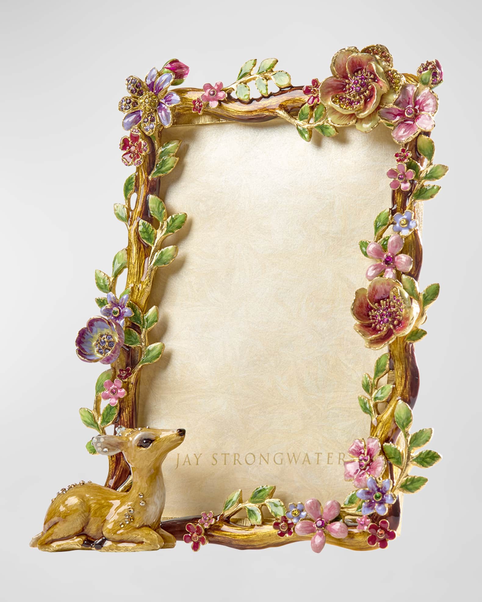Jay Strongwater Fawn Picture Frame, 5" x 7"