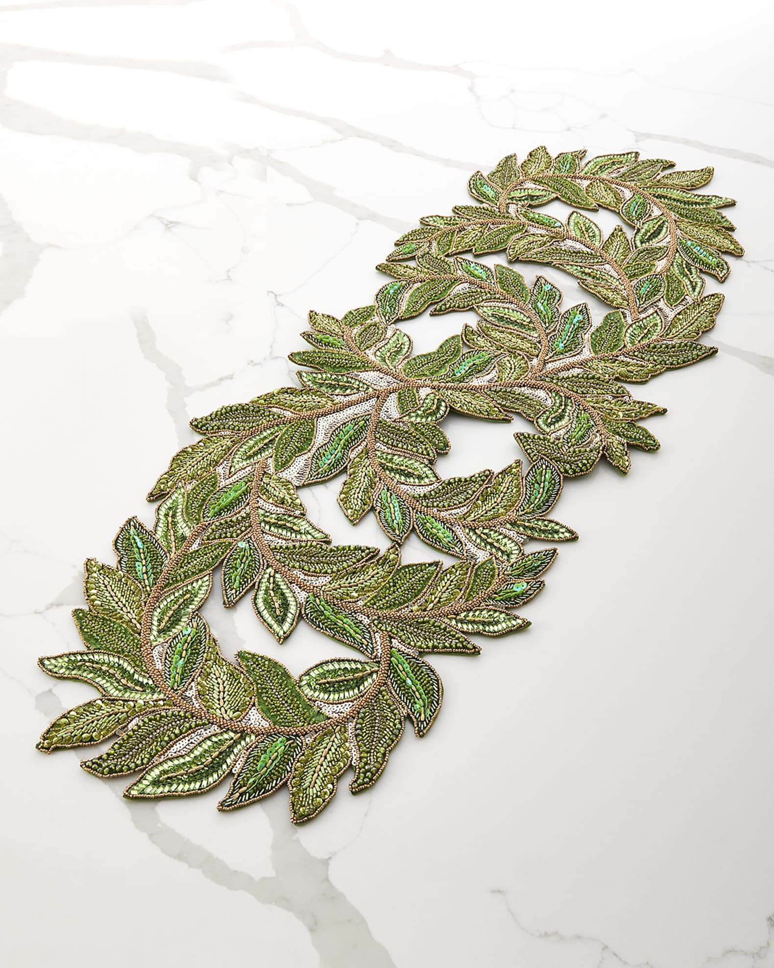 Kim Seybert Trellis Beaded Table Runner Horchow