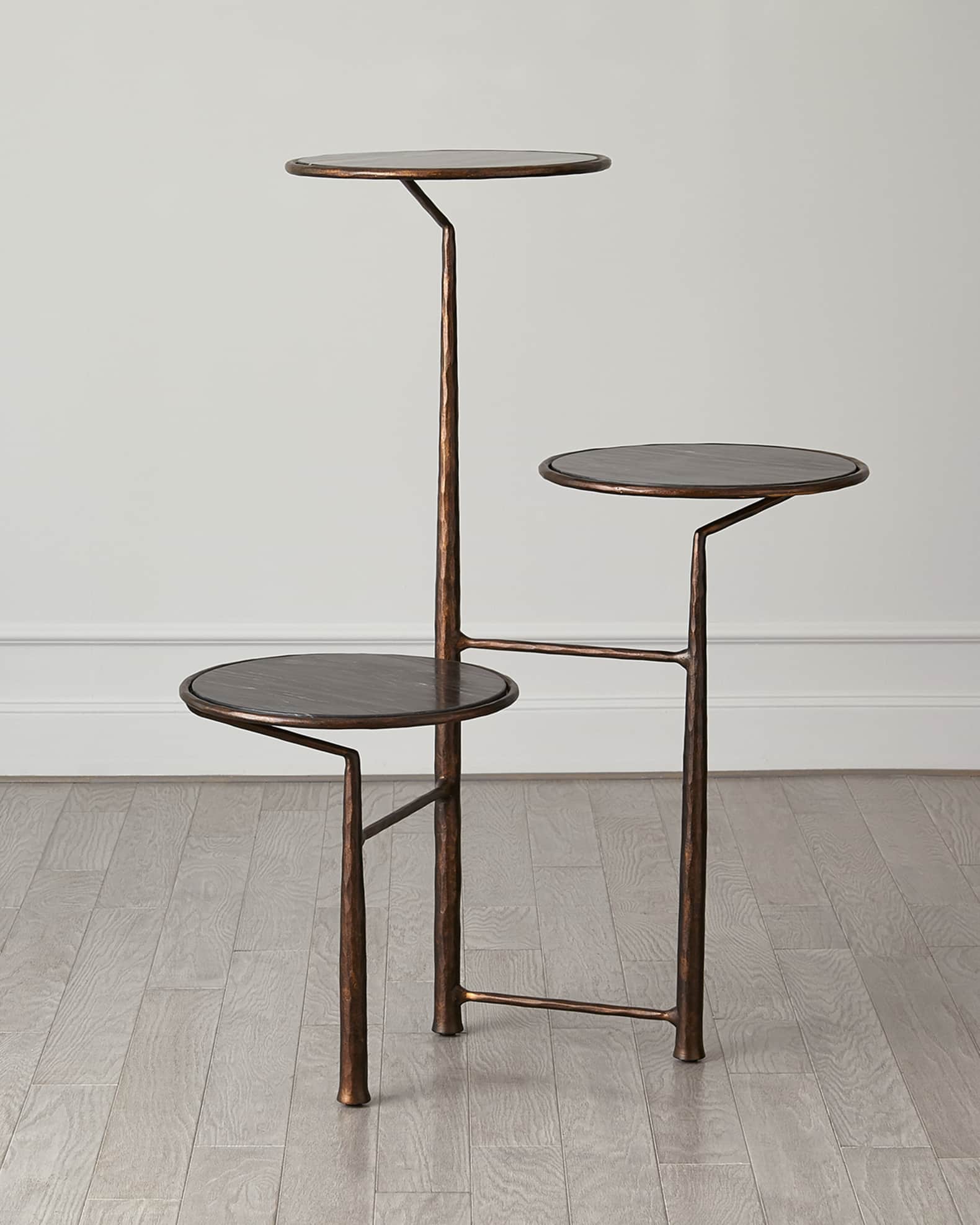 Global Views Unity Pedestal Side Table 