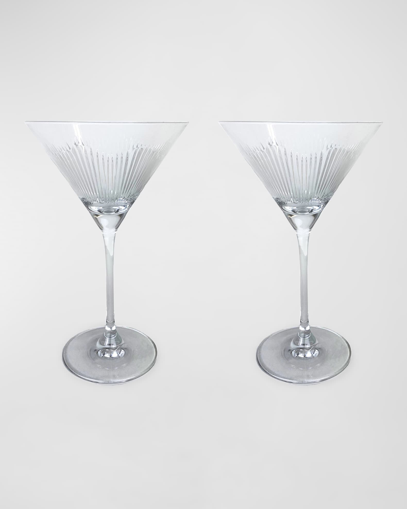 Michael Wainwright Berkshire Martini Glass, Set of 2 - Clear