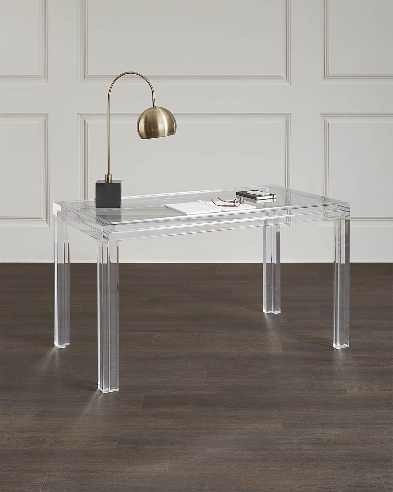 Acrylic parsons table outlet