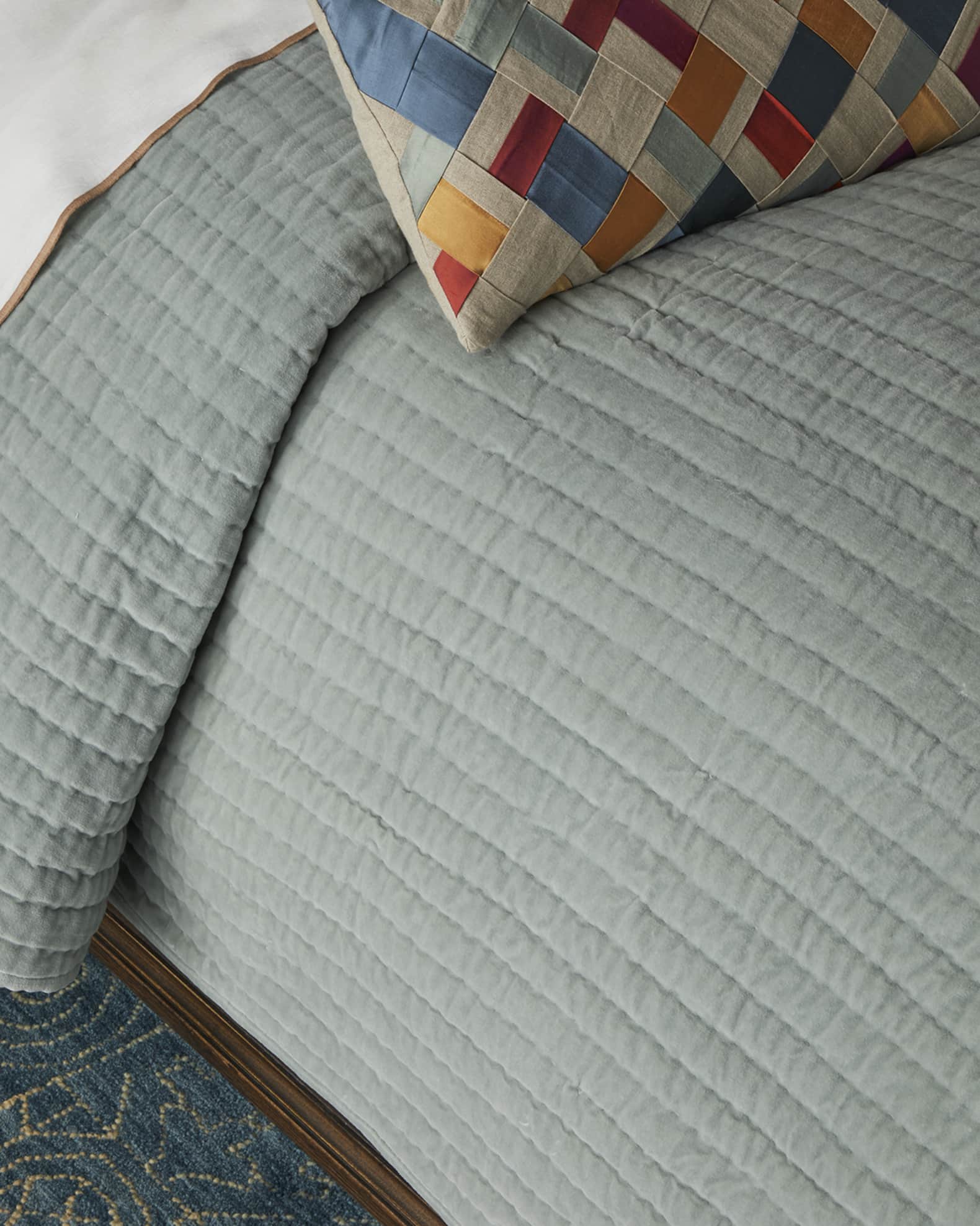 Amity Home Ethan Velvet Quilt, King Horchow