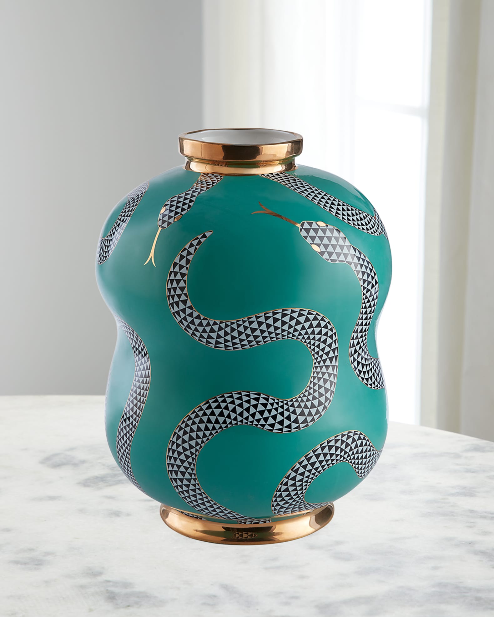 Jonathan Adler Eden Cinched Vase Horchow