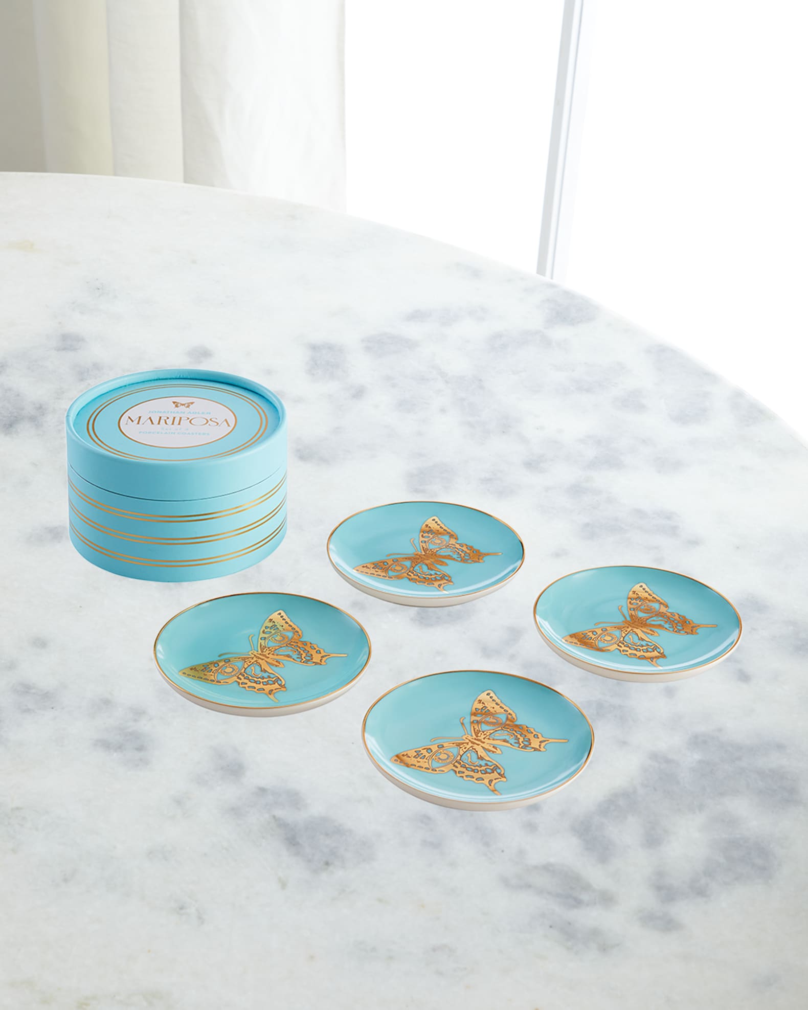 Jonathan Adler Mariposa Coasters, Set of 4 