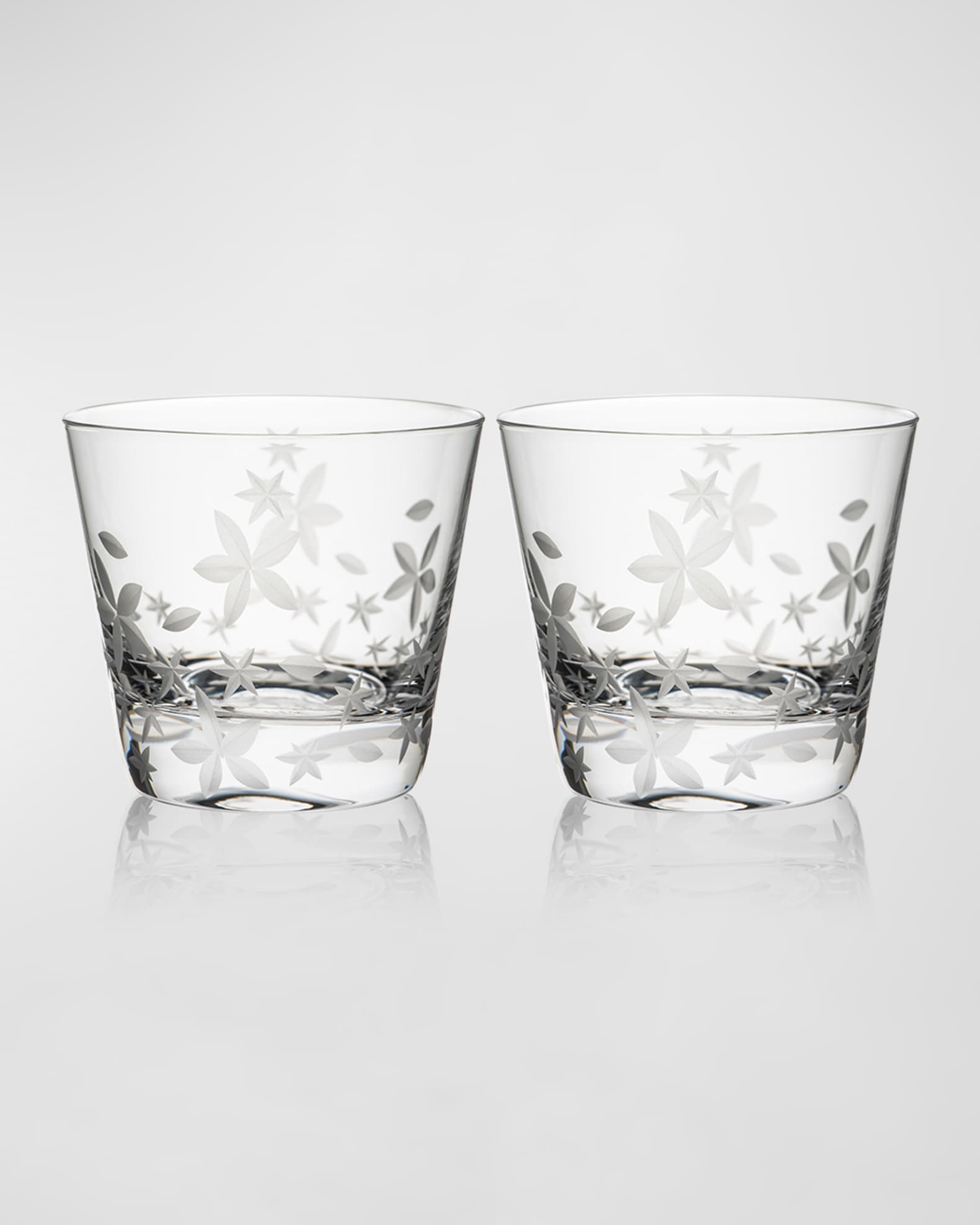 Caskata Chatham Bloom Tumbler Glasses, Set of 2 Horchow