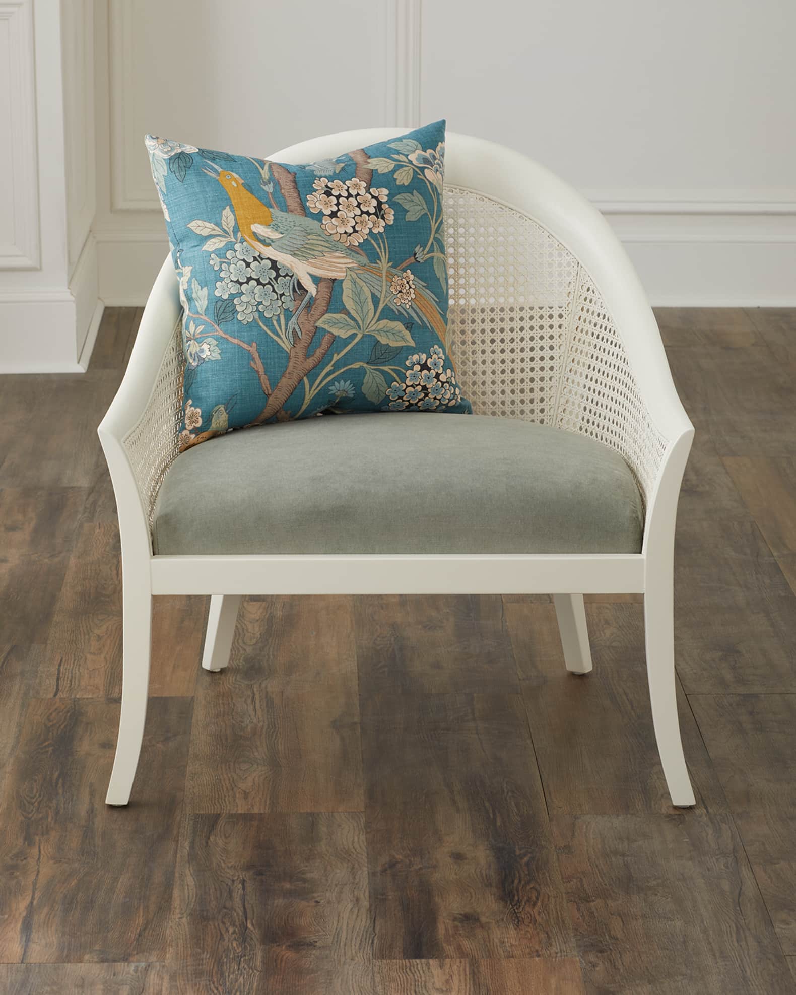 Massoud Welles Accent Cane Chair 