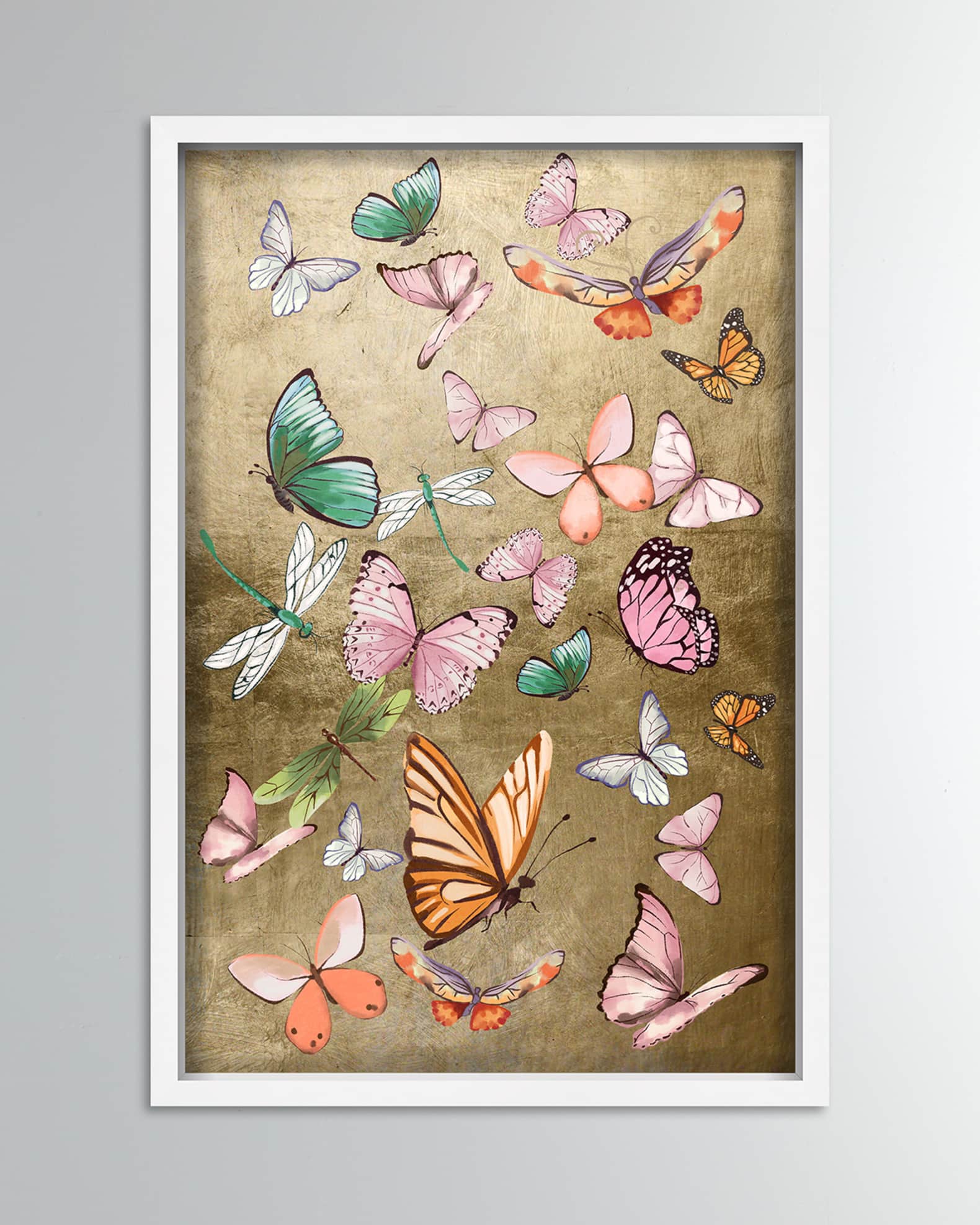 The Oliver Gal Artist Co. Flying Over Gold Giclee Art Print