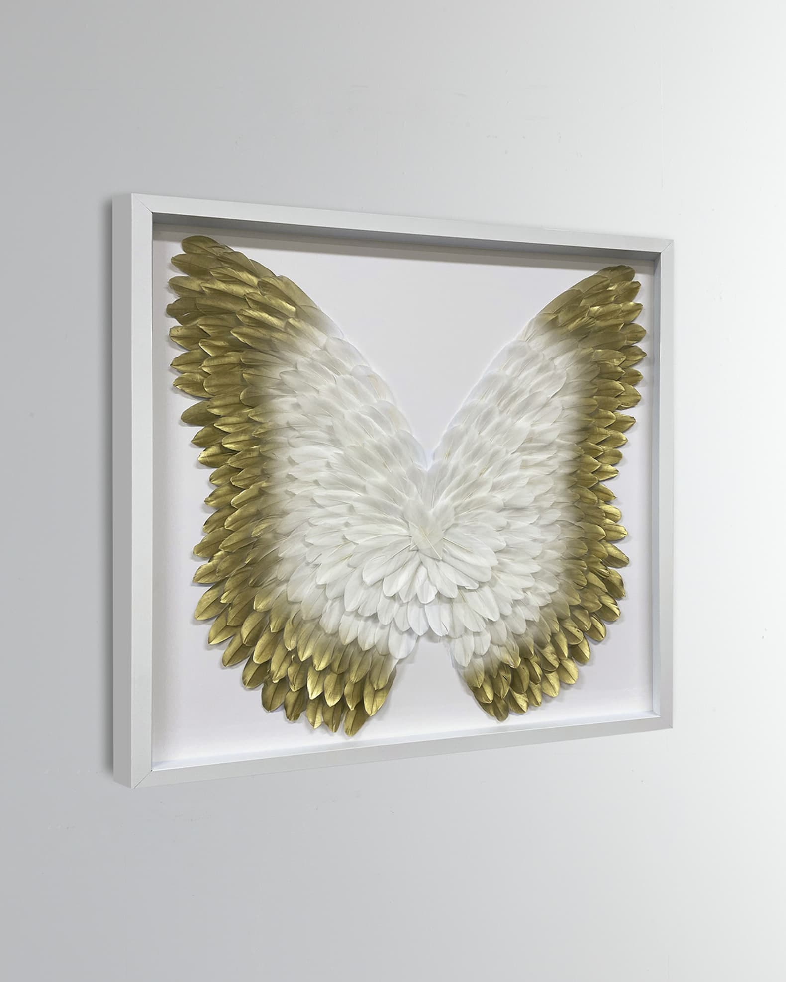 The Oliver Gal Artist Co. Gold Ombre Feather Wings | Horchow